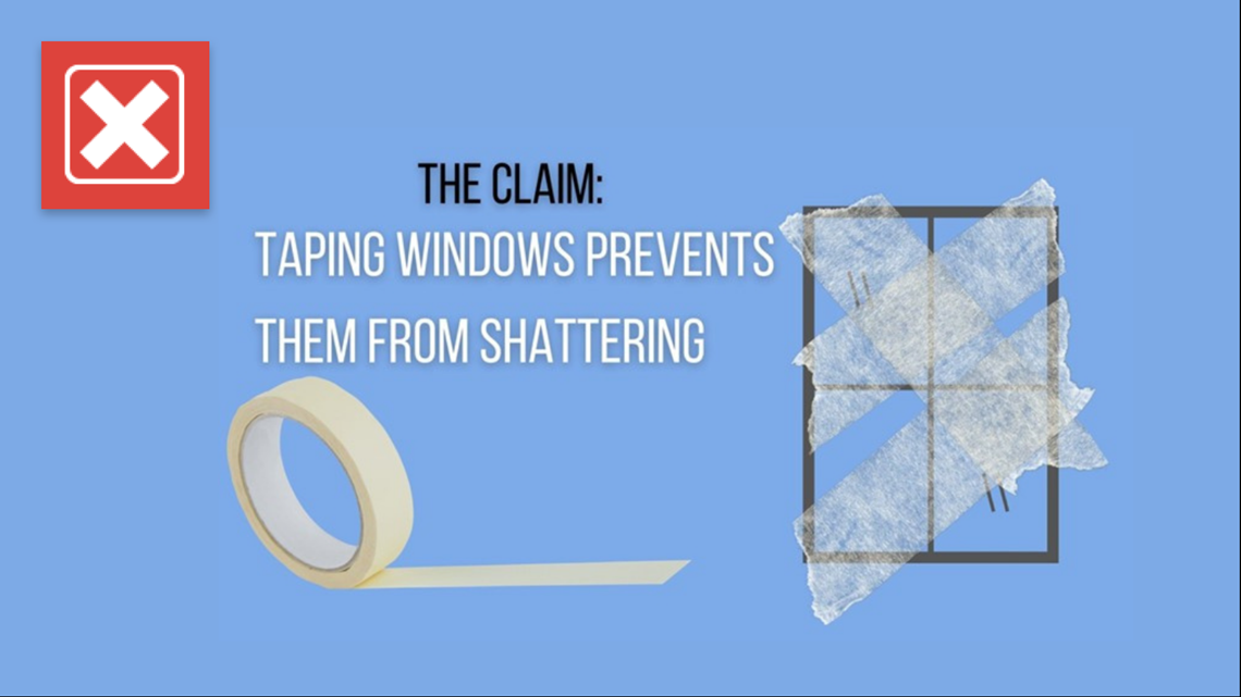 Don't tape your windows in preparation for a hurricane | firstcoastnews.com - What Tape To Use On Windows For Hurricane