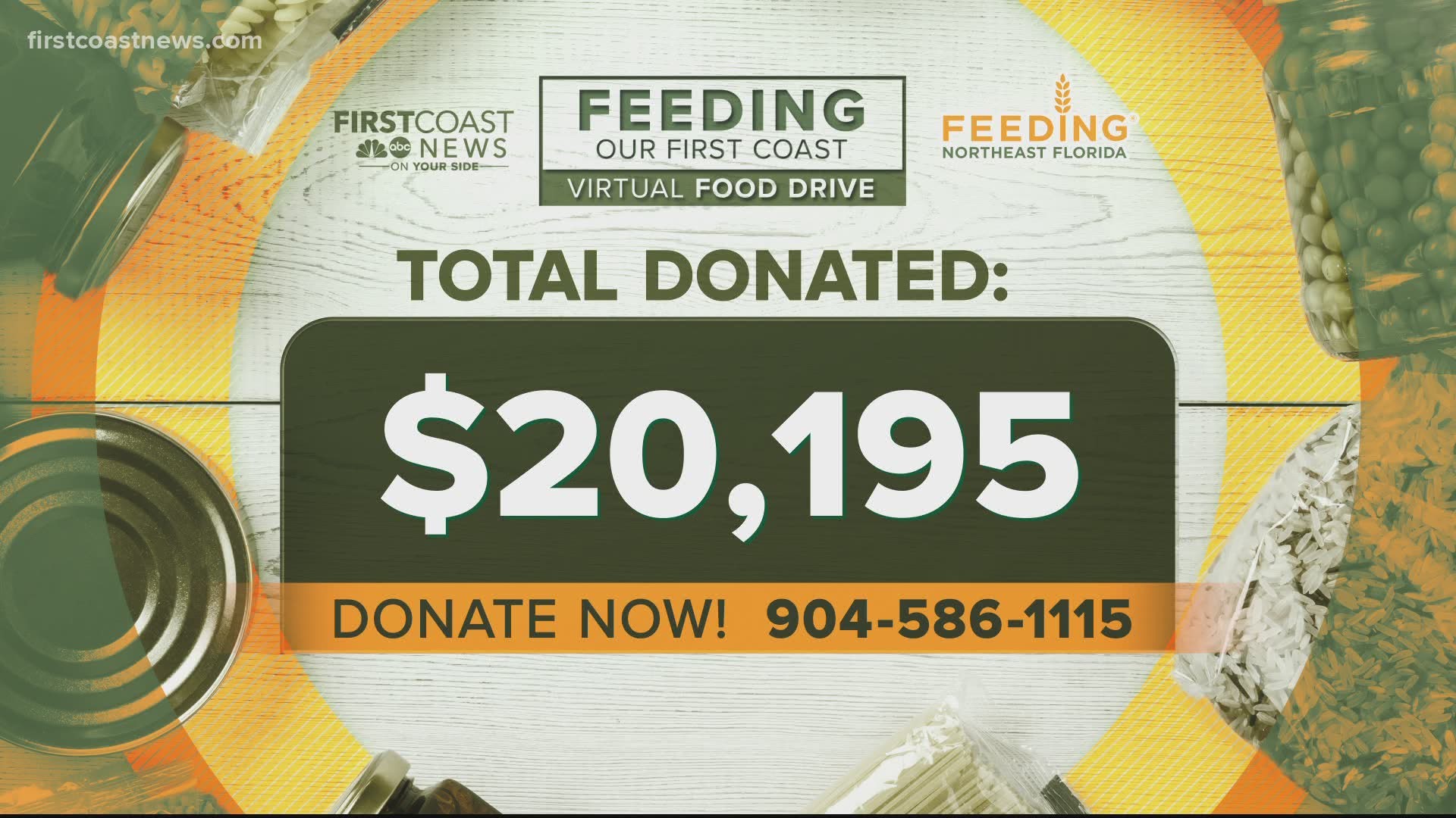 First Coast News has partnered with Feeding Northeast Florida to help with the increased need as more Floridians are turning to food banks due to COVID-19.