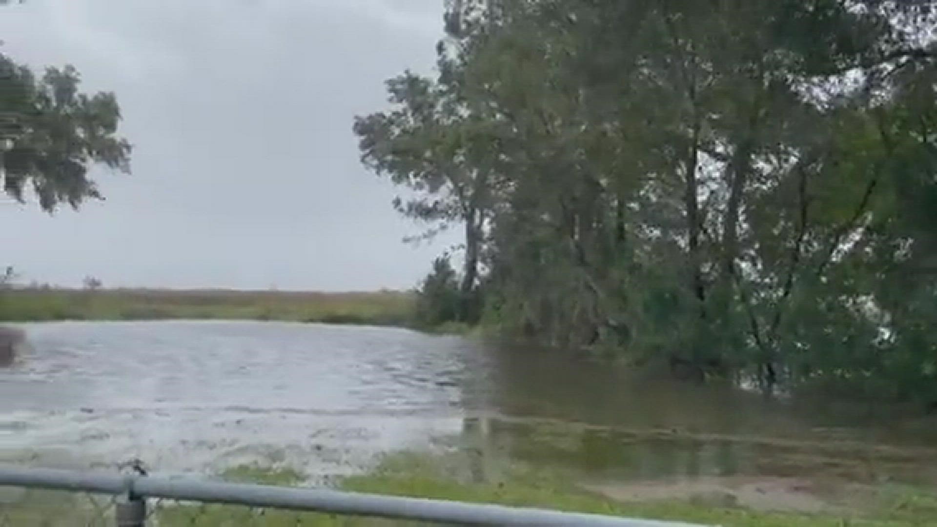 Nicole flooding on the marsh 3 hours after high tide | firstcoastnews.com