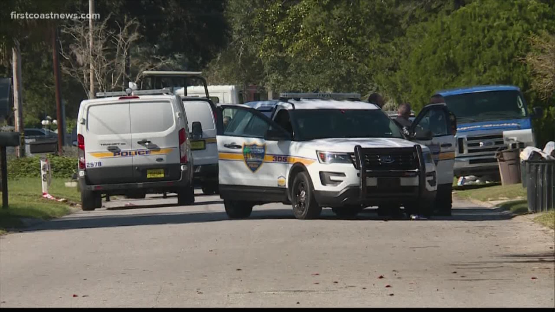 A dead man was found inside a white SUV in the Brentwood area of Jacksonville Tuesday, according to police.