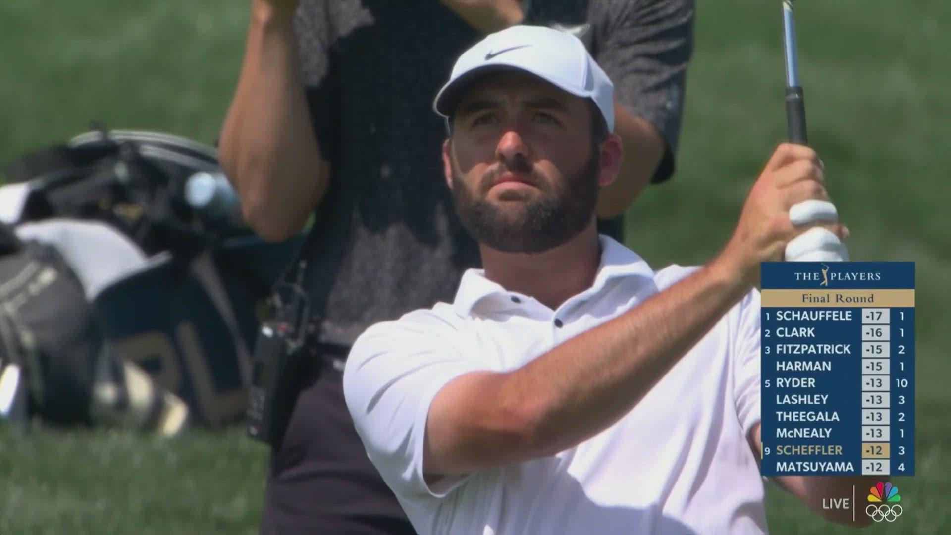 Xander Schauffele, Brian Harman, and Wyndham Clark each had the opportunity to potentially trigger a playoff by securing a birdie on the challenging 18th hole.