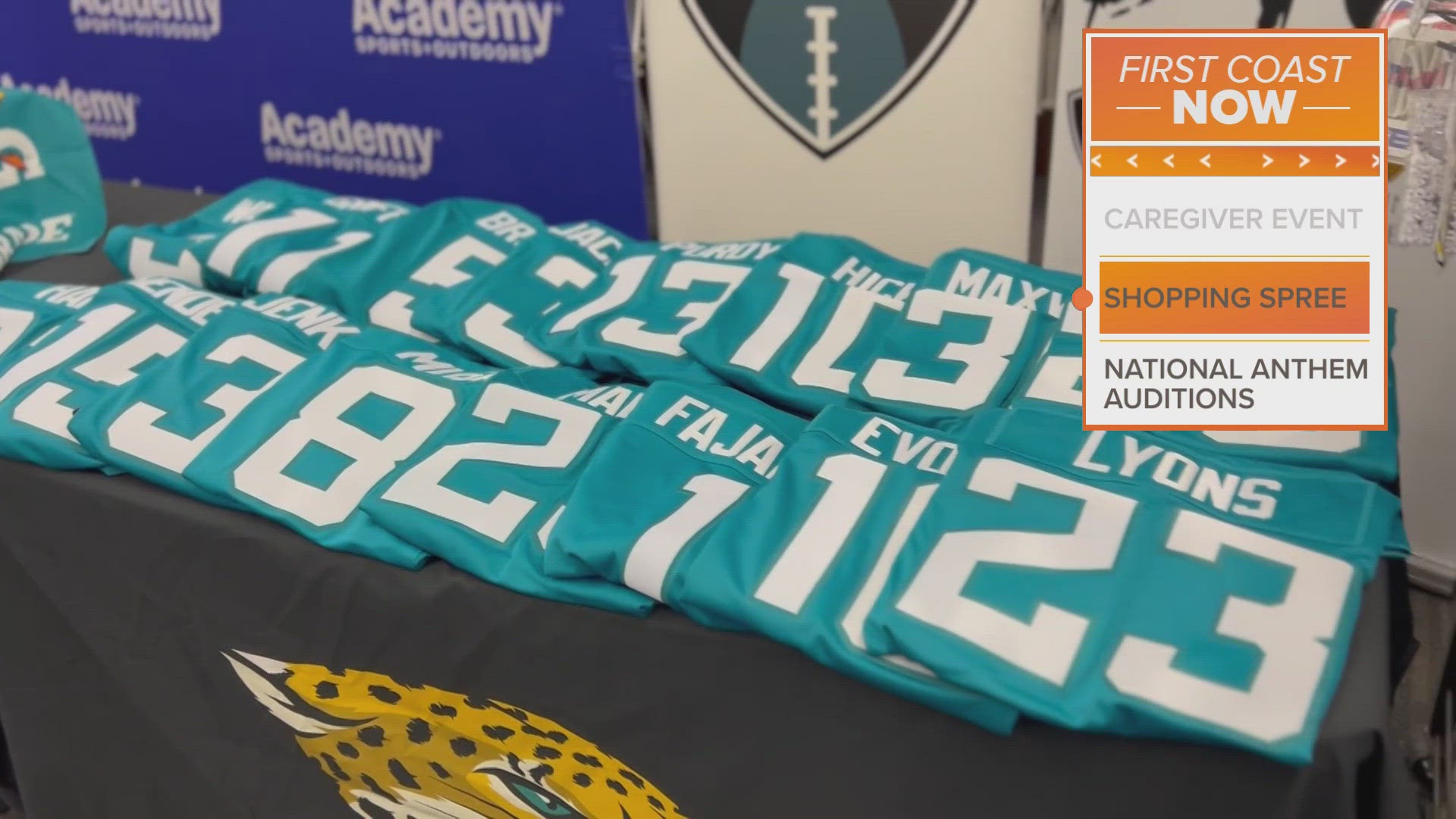 The Jacksonville Jaguars running back will surprise 20 kids with $200 gift cards at the new Academy Sports + Outdoors in Yulee.