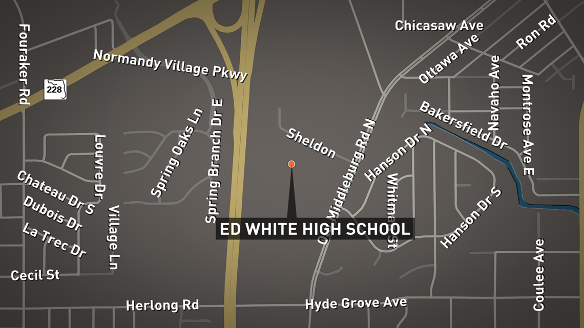 Increased security at Ed White High School following 