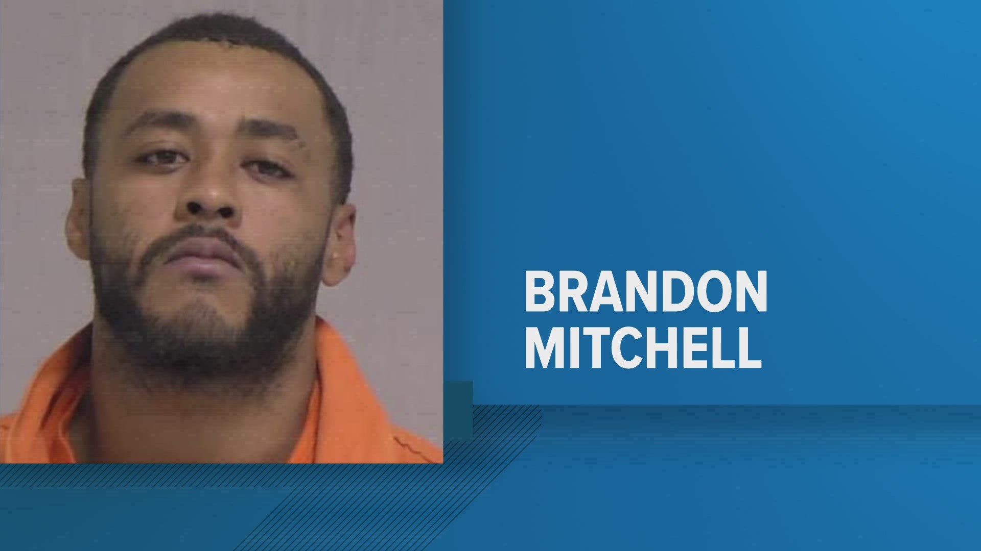 Brandon Mitchell is charged with burglary, dealing in stolen property and unlawful possession of a stolen credit or debit card.