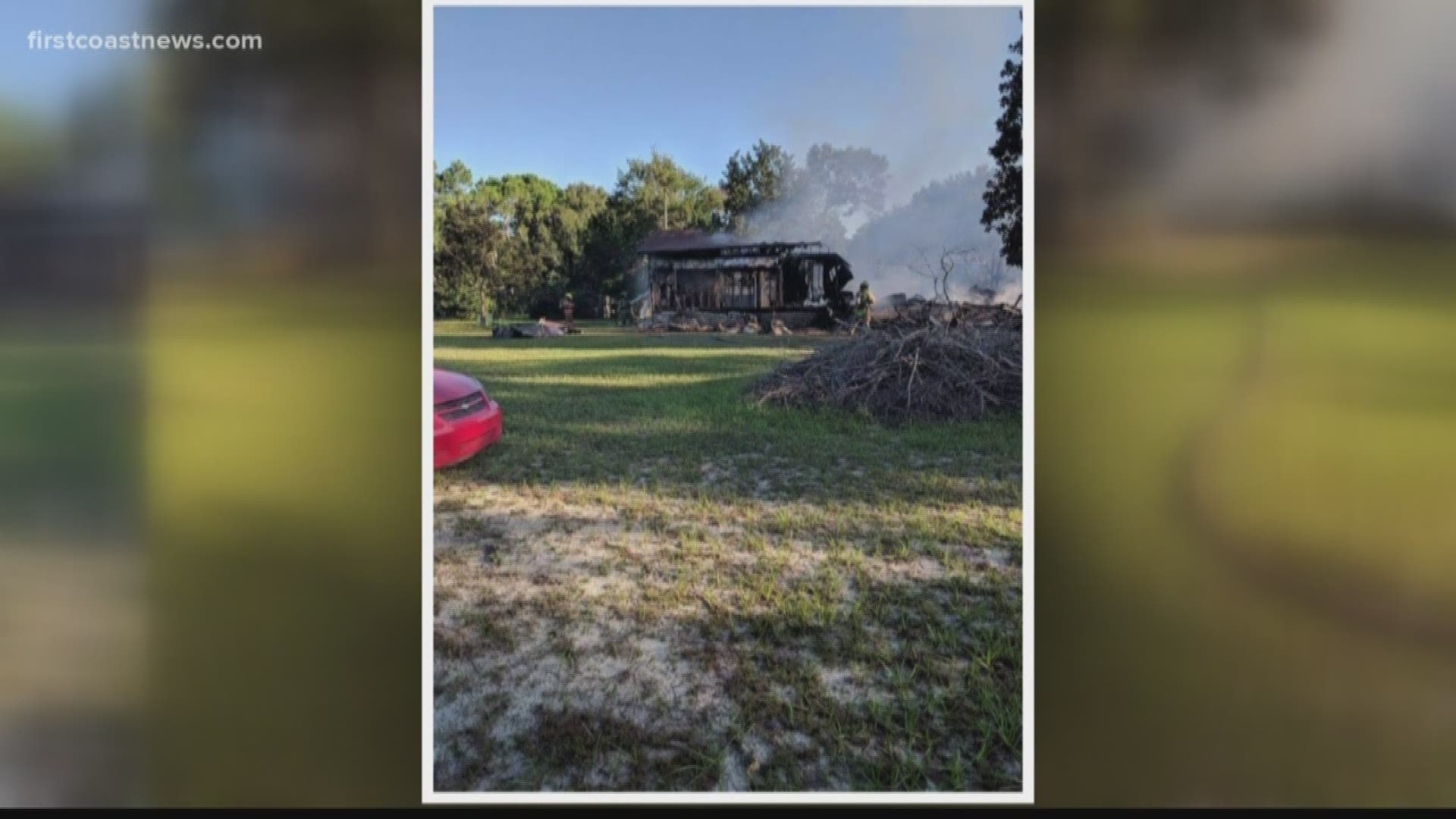 Firefighters got the call around 8:30 a.m. and upon arrival, firefighters found the mobile home engulfed in flames.