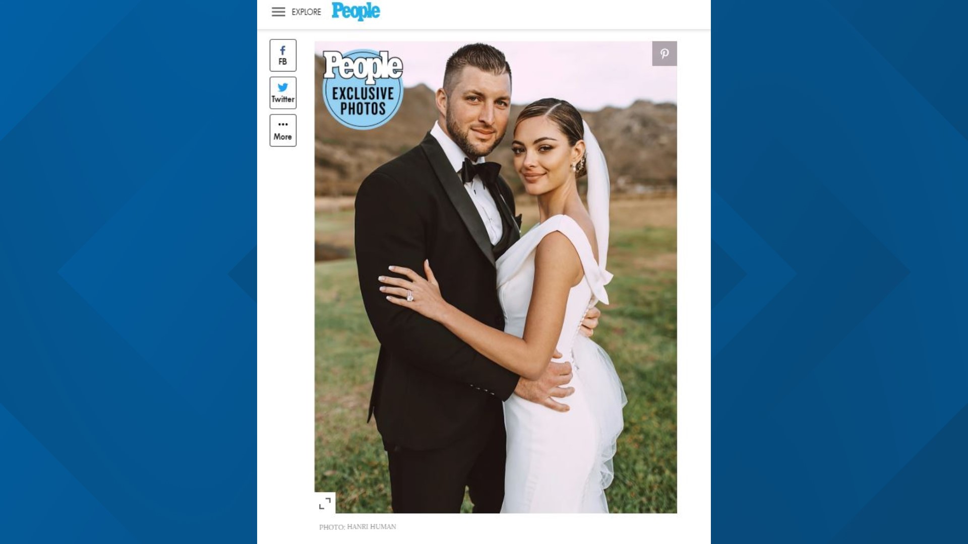 Tim Tebow and Demi Leigh Nel-Peters married in Cape Town, South Africa after getting engaged January of last year.
