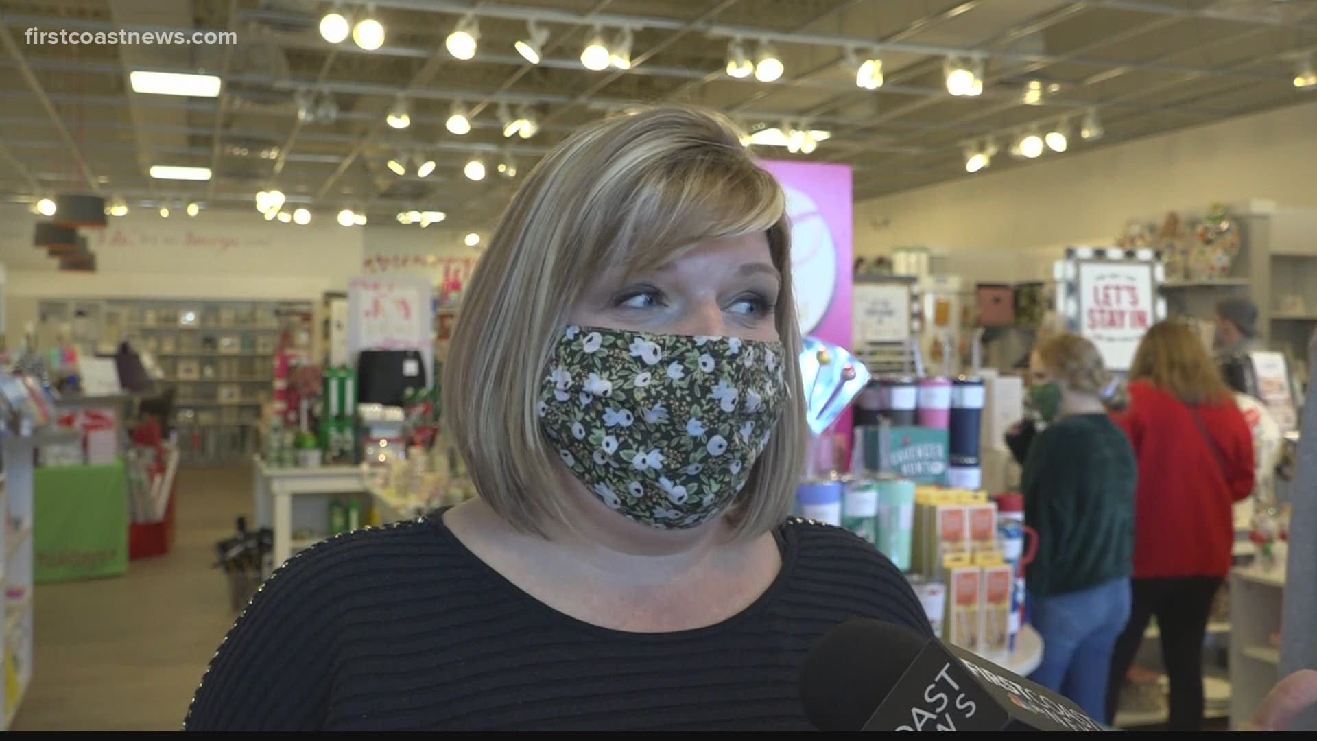 Despite the coronavirus pandemic, shoppers are flooding to the stores a week ahead of Christmas.