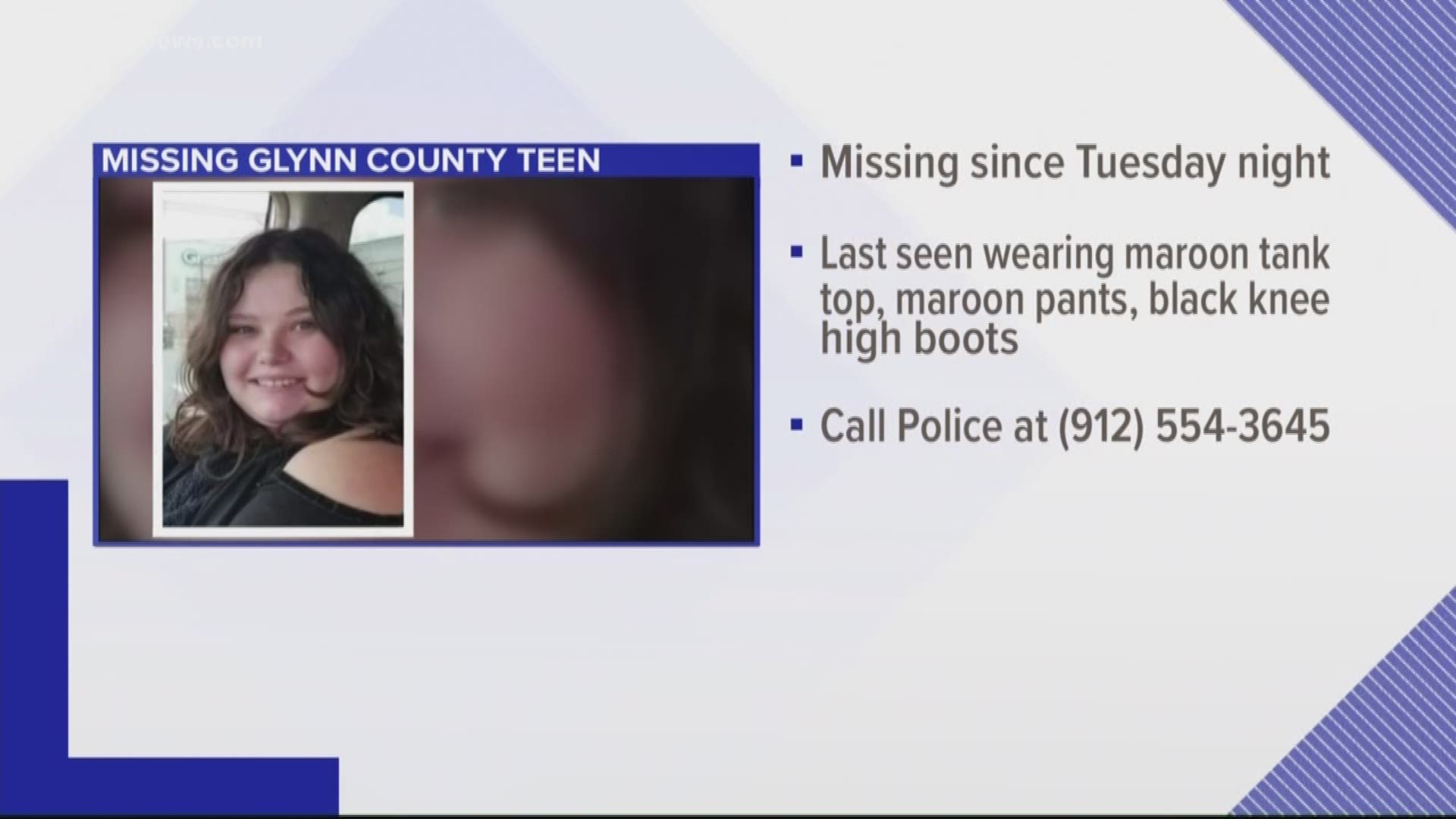 Police said that Alexis Alexander was last seen on Tuesday when she left her home on Petersville Road.