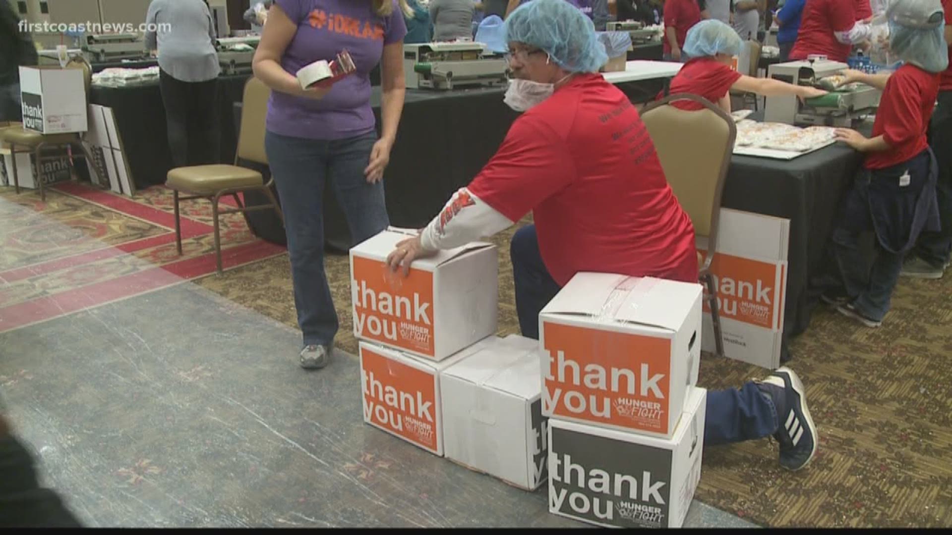 Across the First Coast, thousands of volunteers gave their time to feed others as the holidays approach.