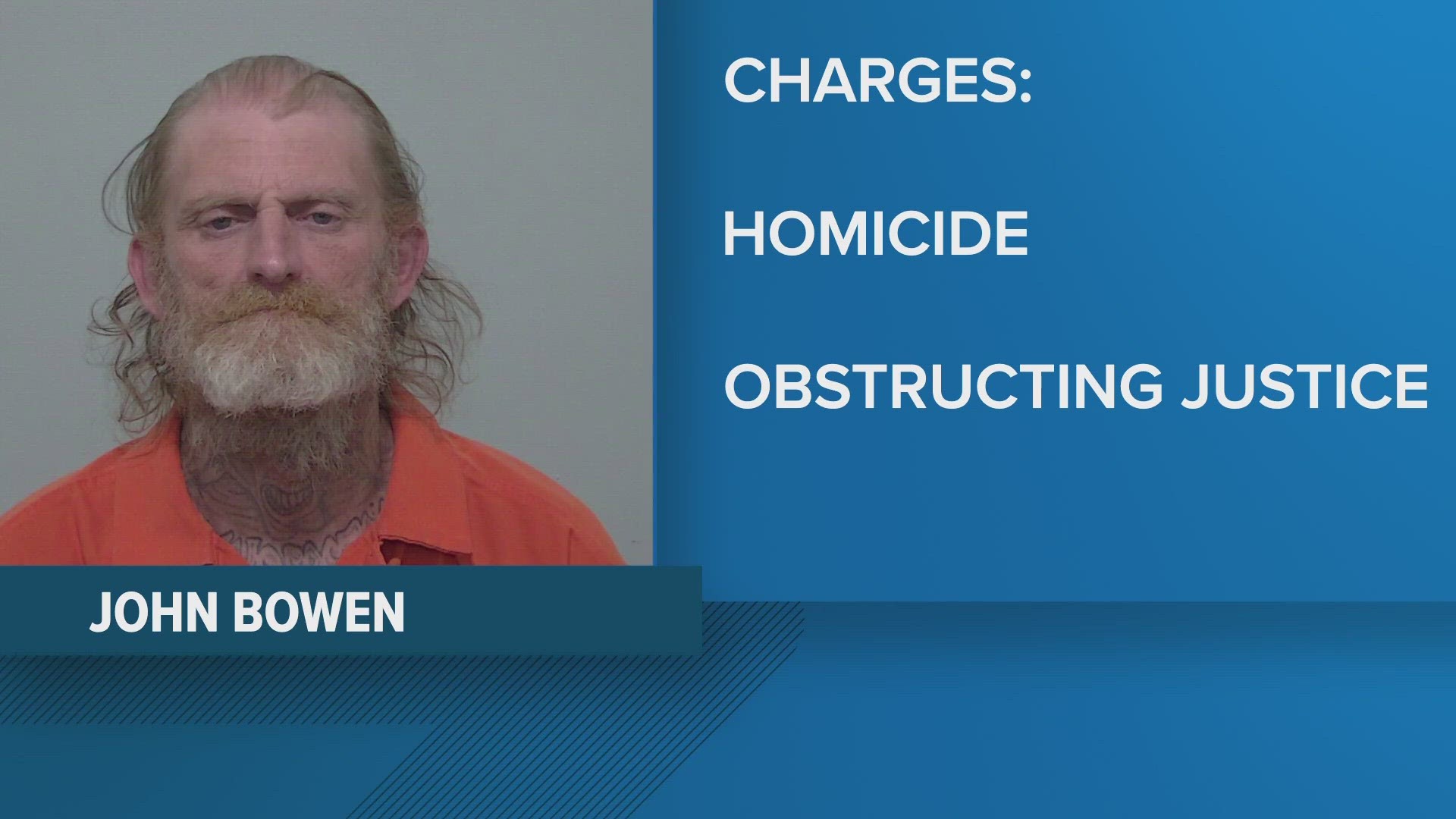 The Columbia County Sheriff's Office said 47-year-old John Bowden resided at a residence that was listed on a letter found on 18-year-old Coyoete Tuner's body.