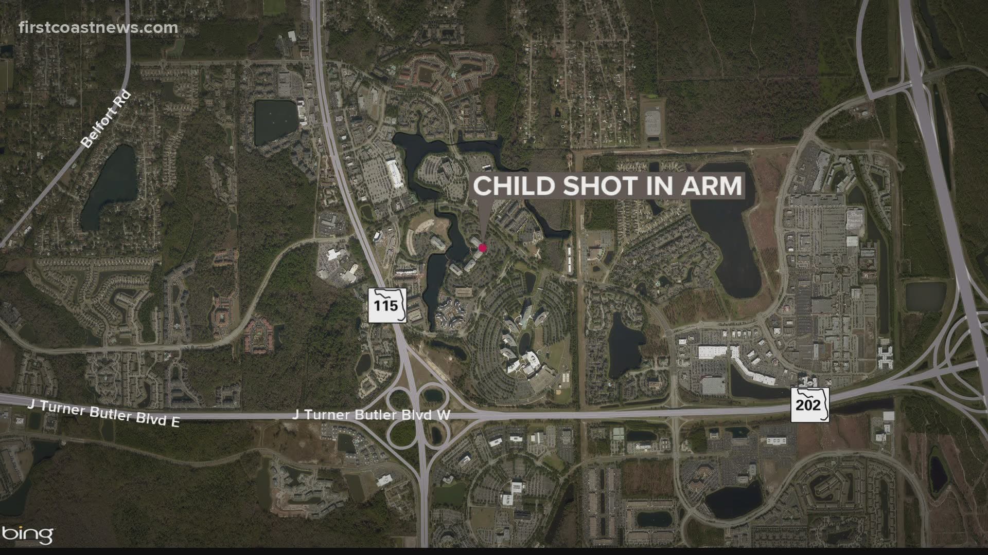 JSO: Child shot in arm while riding in mother's vehicle off Gate Pkwy.