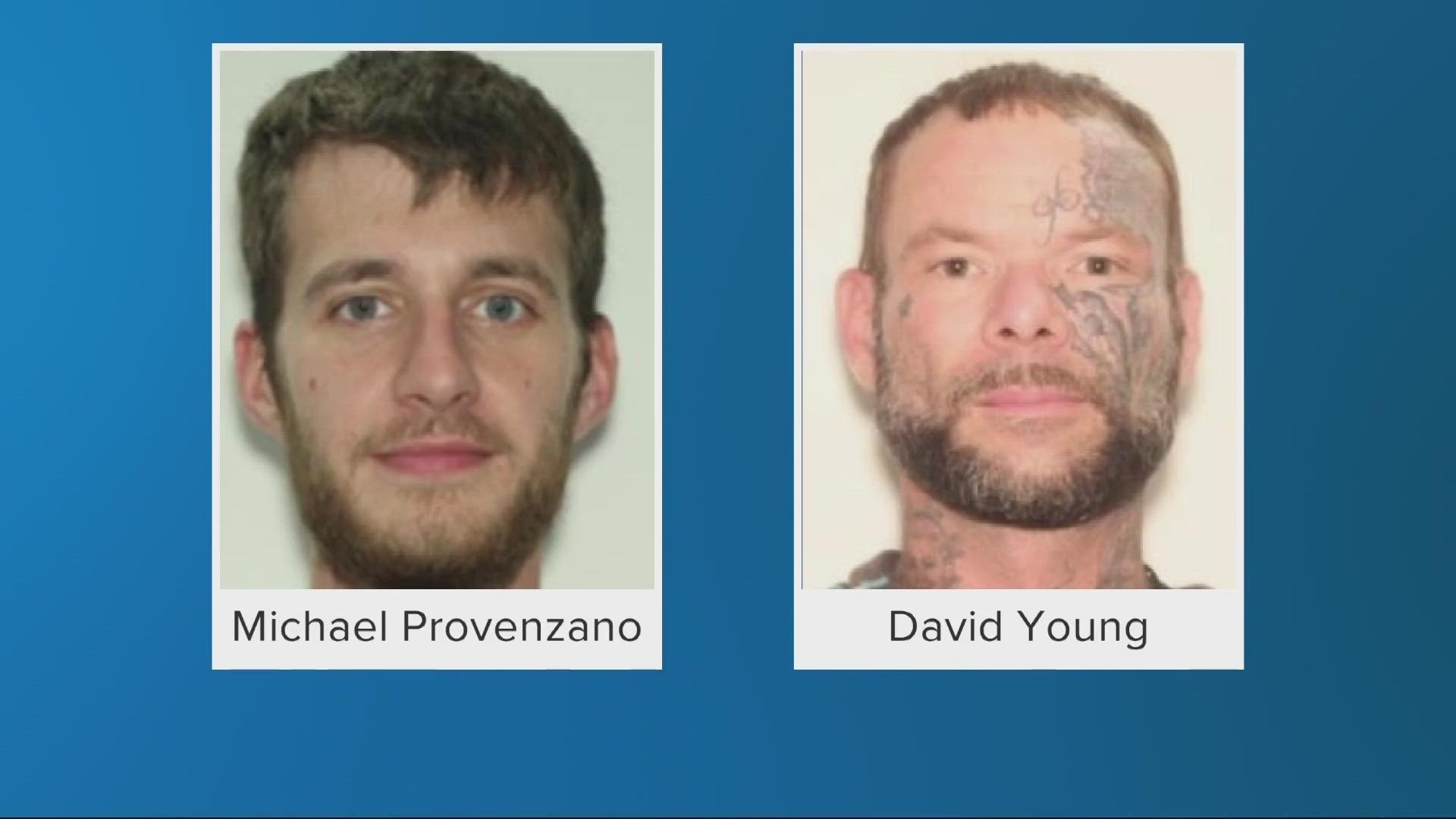 The two men are wanted on charges of drug trafficking conspiracy and are tied to the Ghost Face Gangsters criminal street gang, according to the FBI.