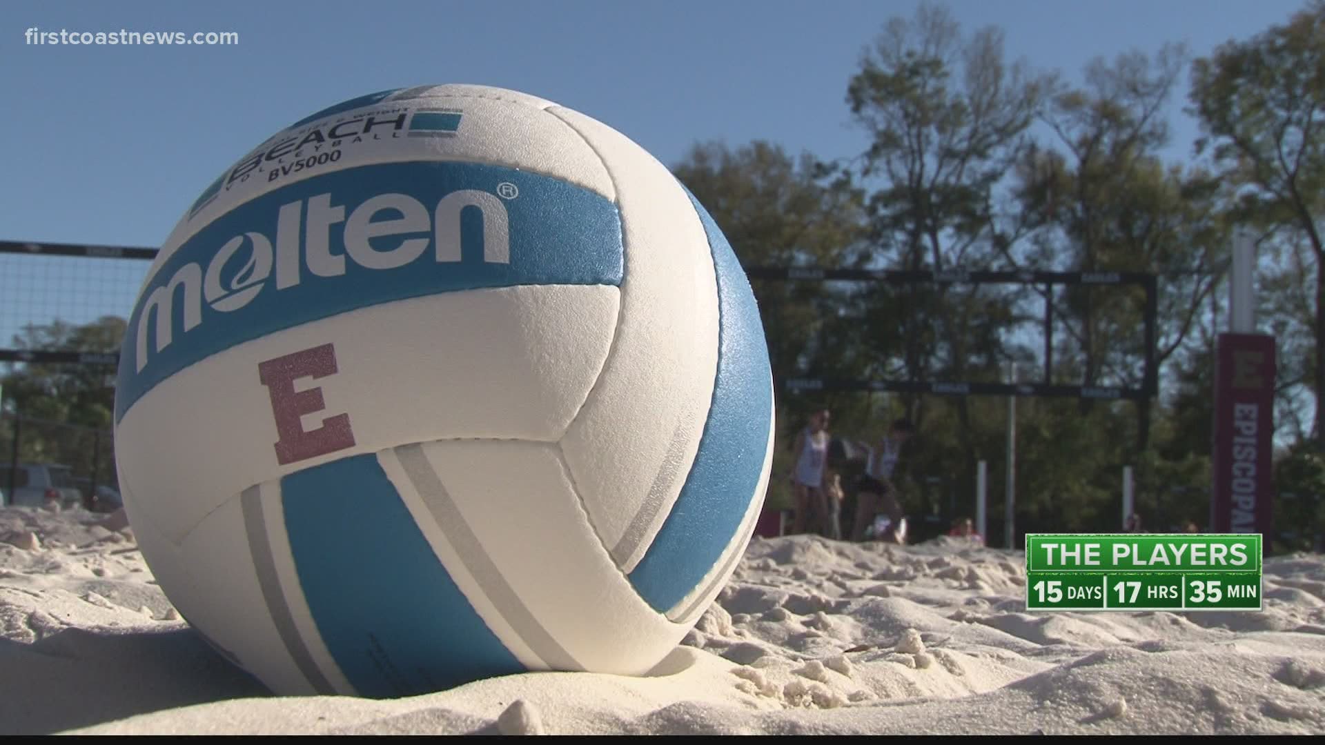 Episcopal debuted its new beach volleyball team and court in an exhibition against Bishop Kenny Tuesday night.