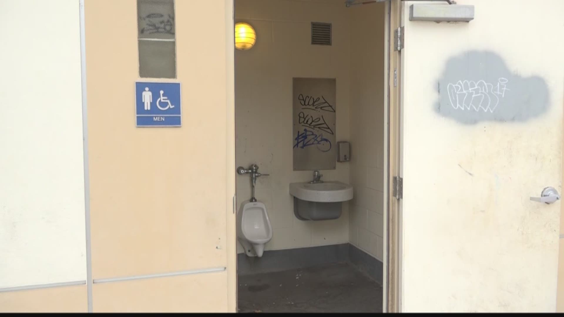 Vandalized bathrooms at Sunshine Park have become a problem