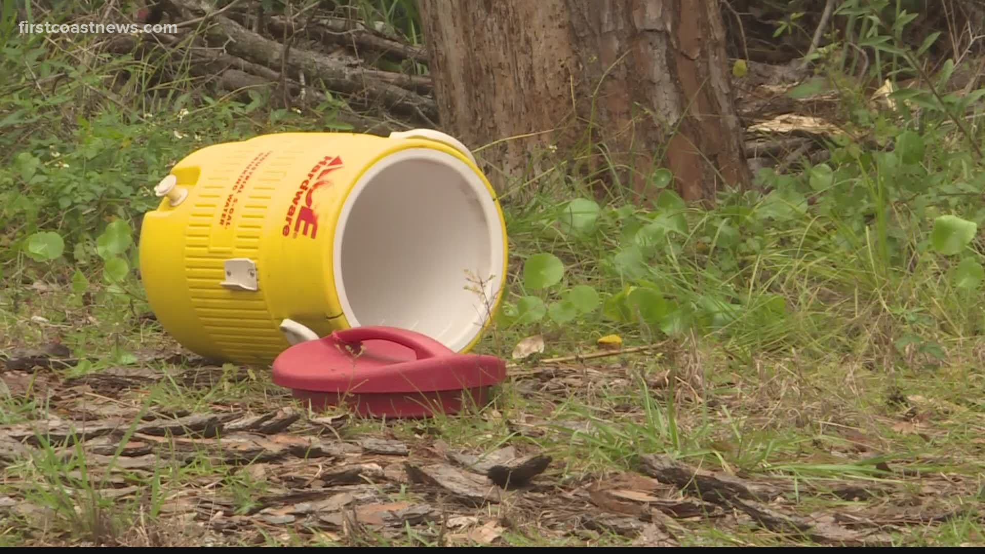 JSO said the body is that of a man between the ages of 30 and 40 years old. The body was found naked in a plastic storage container, according to police.
