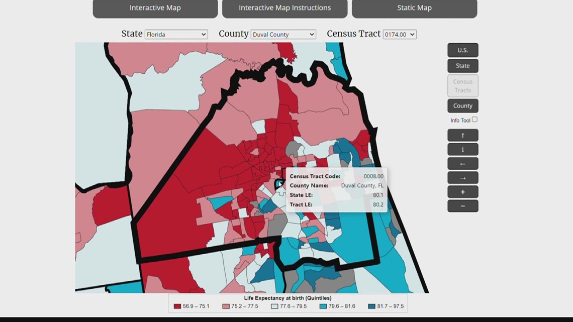 Zip code VS genetic code -Data shows life expectancy 10 years shorter ...
