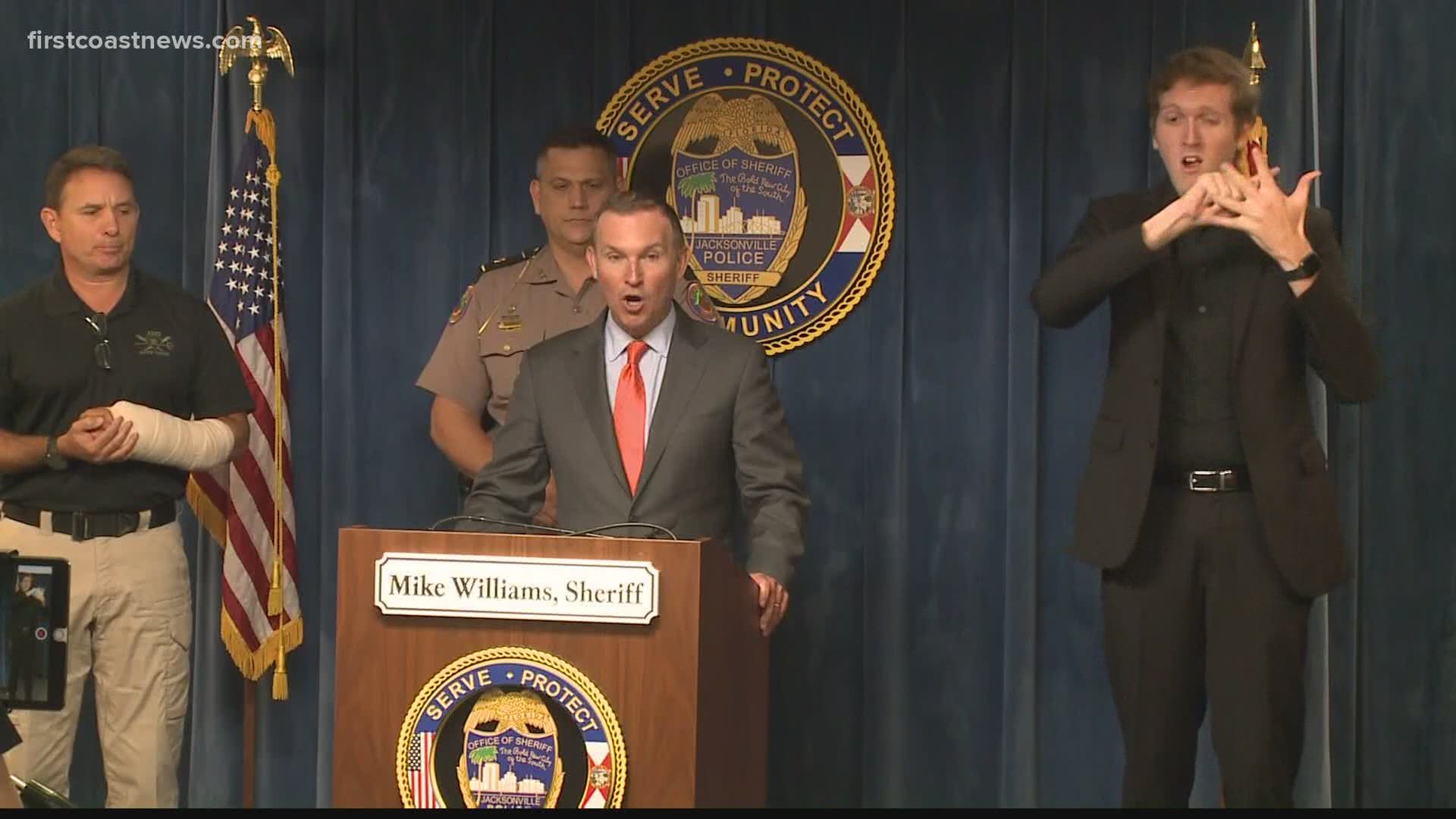 Both Jacksonville Mayor Lenny Curry and Sheriff Mike Williams held a news conference following a weekend of protests downtown.