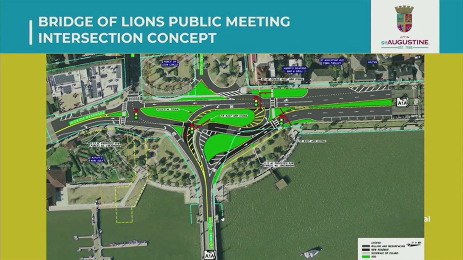 St. Augustine City Commission reviewed the latest concept to move traffic through the area faster.