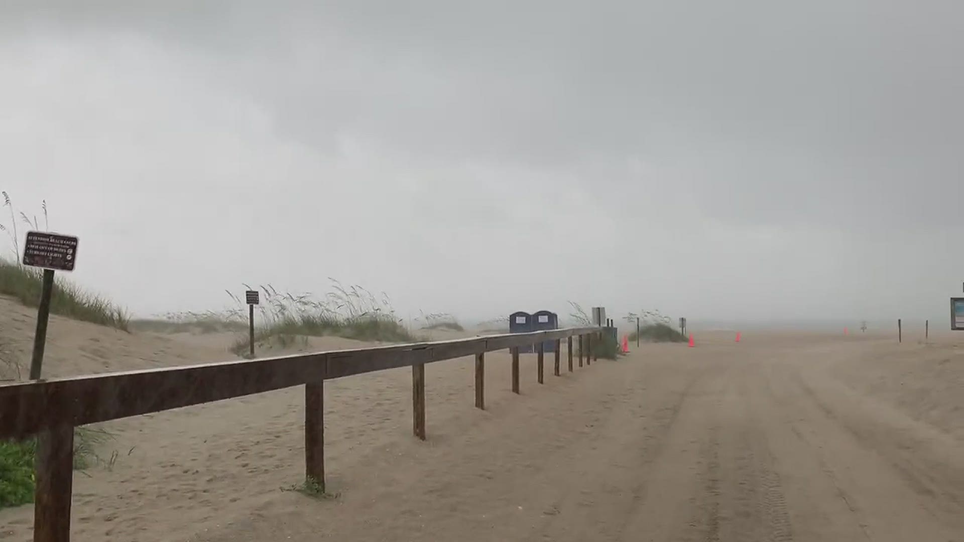 The rain is starting to come down hard in St. Augustine Beach as Tropical Storm Elsa approaches Florida.
Credit: First Coast News