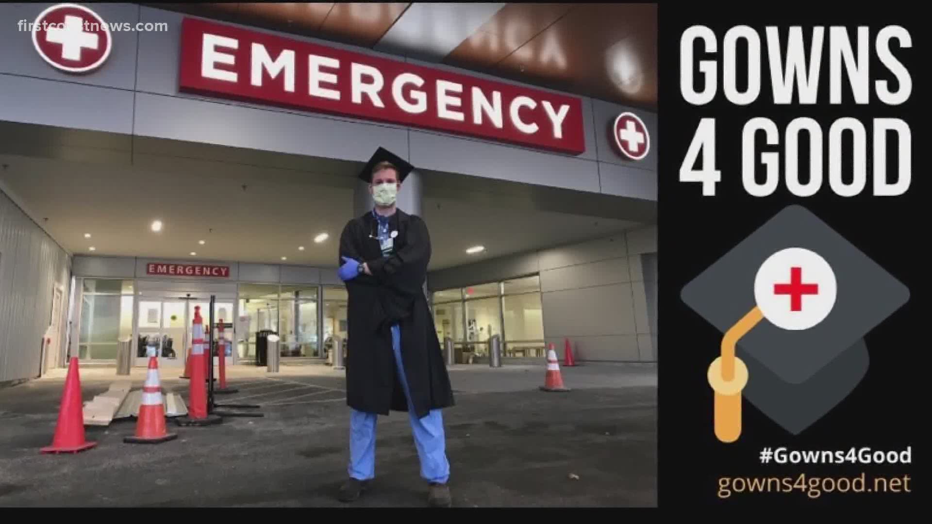 The gowns help guard healthcare workers against potential threats such as COVID-19.