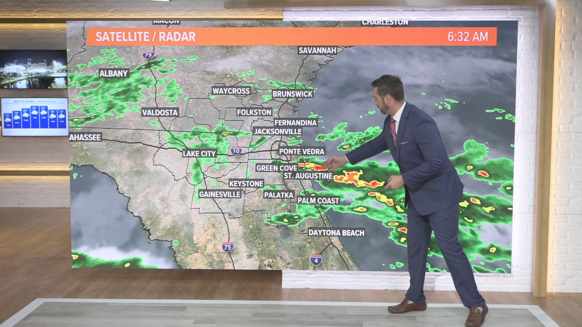 Rain and showers, heavy at times, will slide onshore Wednesday, impacting drivers in the morning and evening.