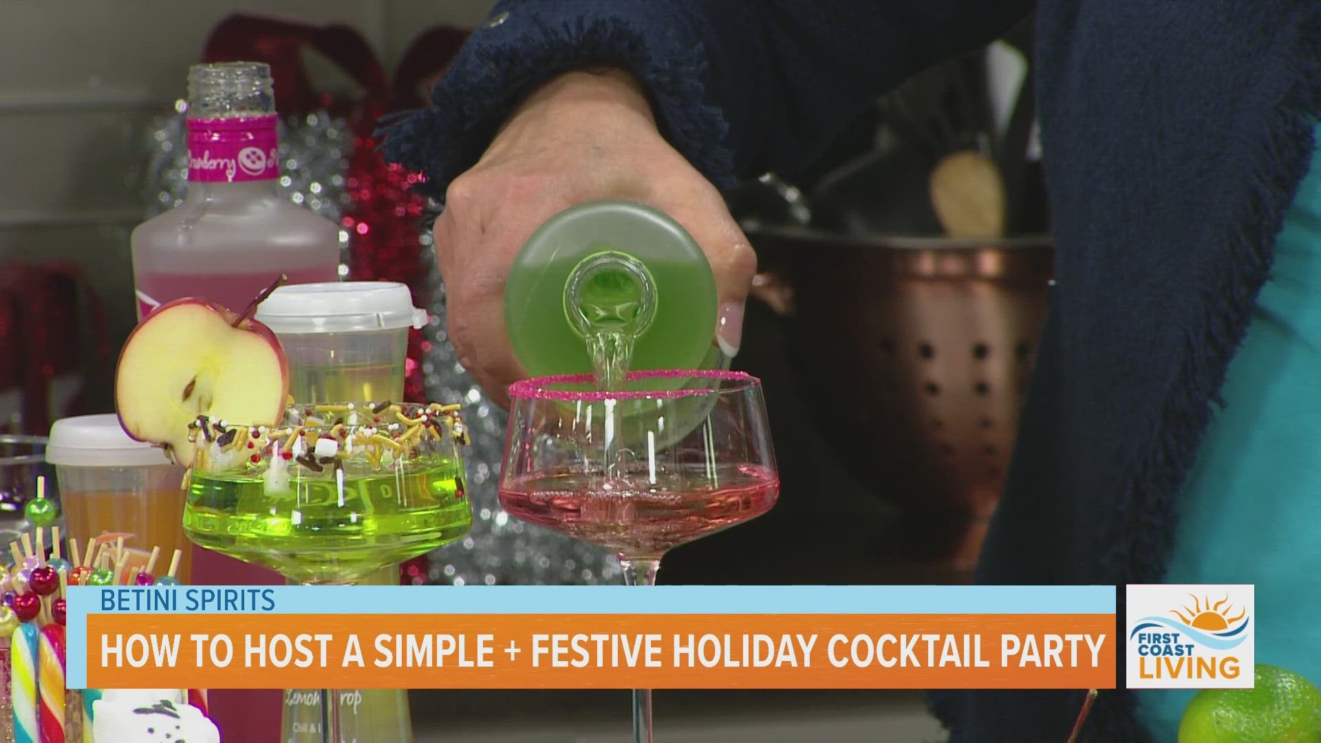 How to host a simple & festive holiday cocktail party with Betini Spirits.