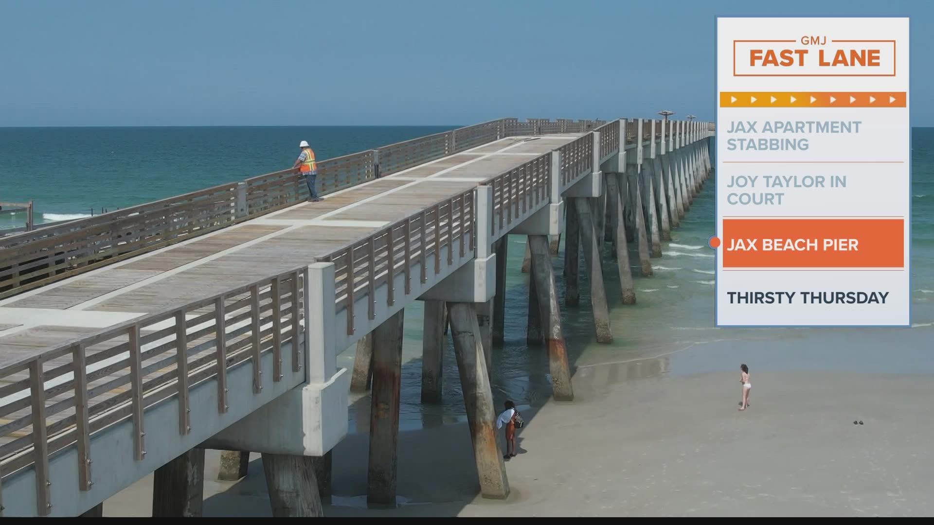 The pier is set to reopen in late june