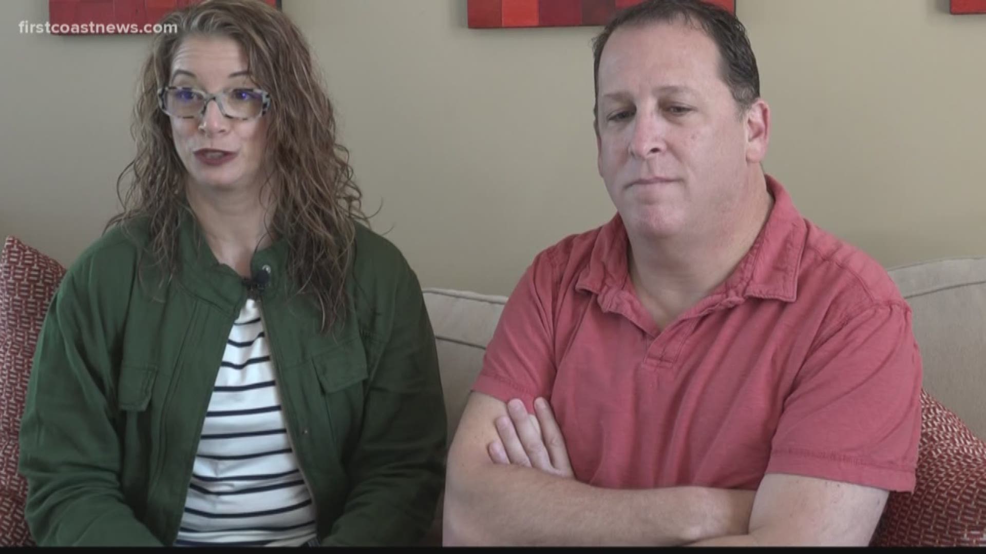 A Fruit Cove couple says things went awry when a JEA employee randomly showed up at their home on a Saturday to upgrade their electric meter.