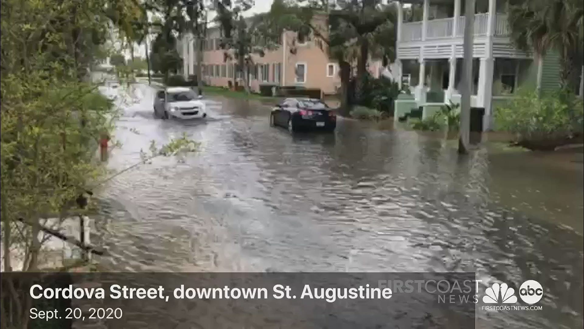 Ann McCullen shared this video with us of roadway flooding Saturday morning in downtown St. Augustine on Cordova Street.