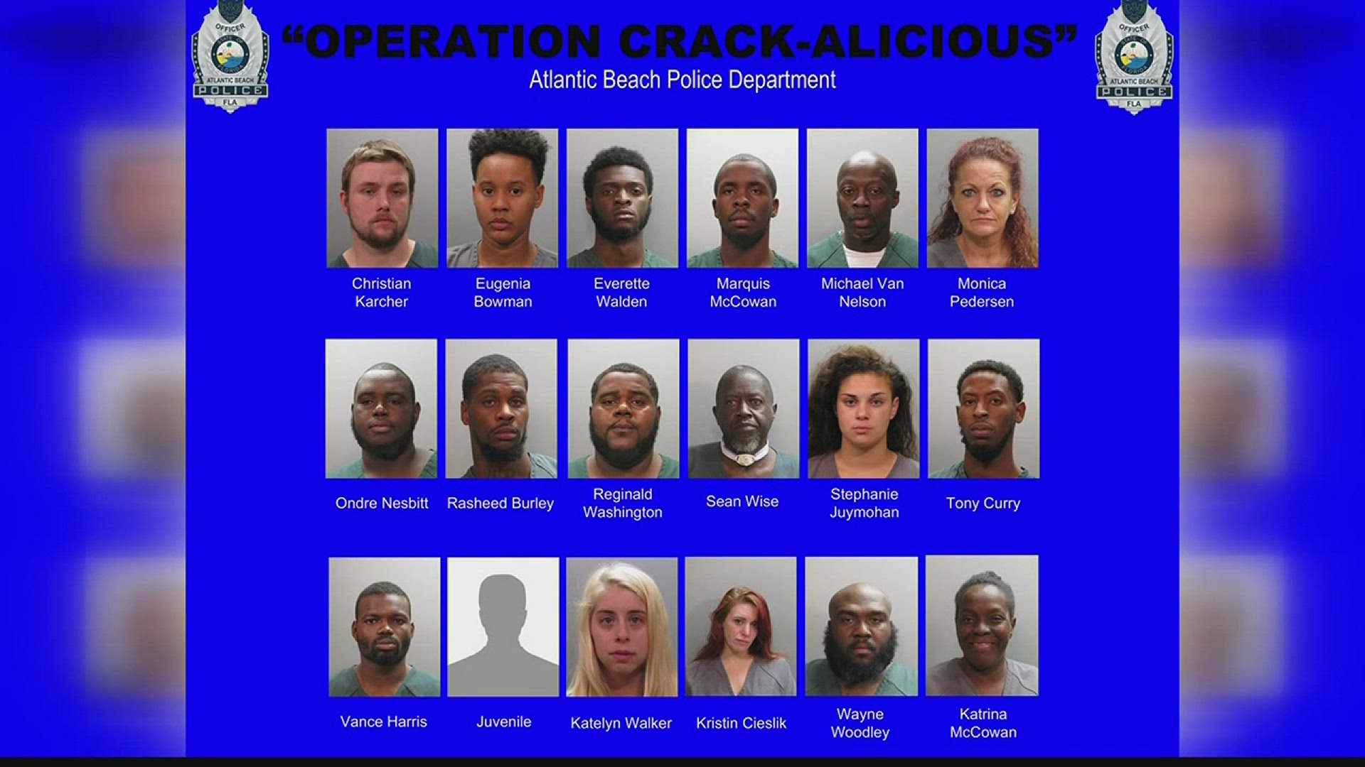 A two week sting nets 18 arrests in "Operation Crack-Alicious"