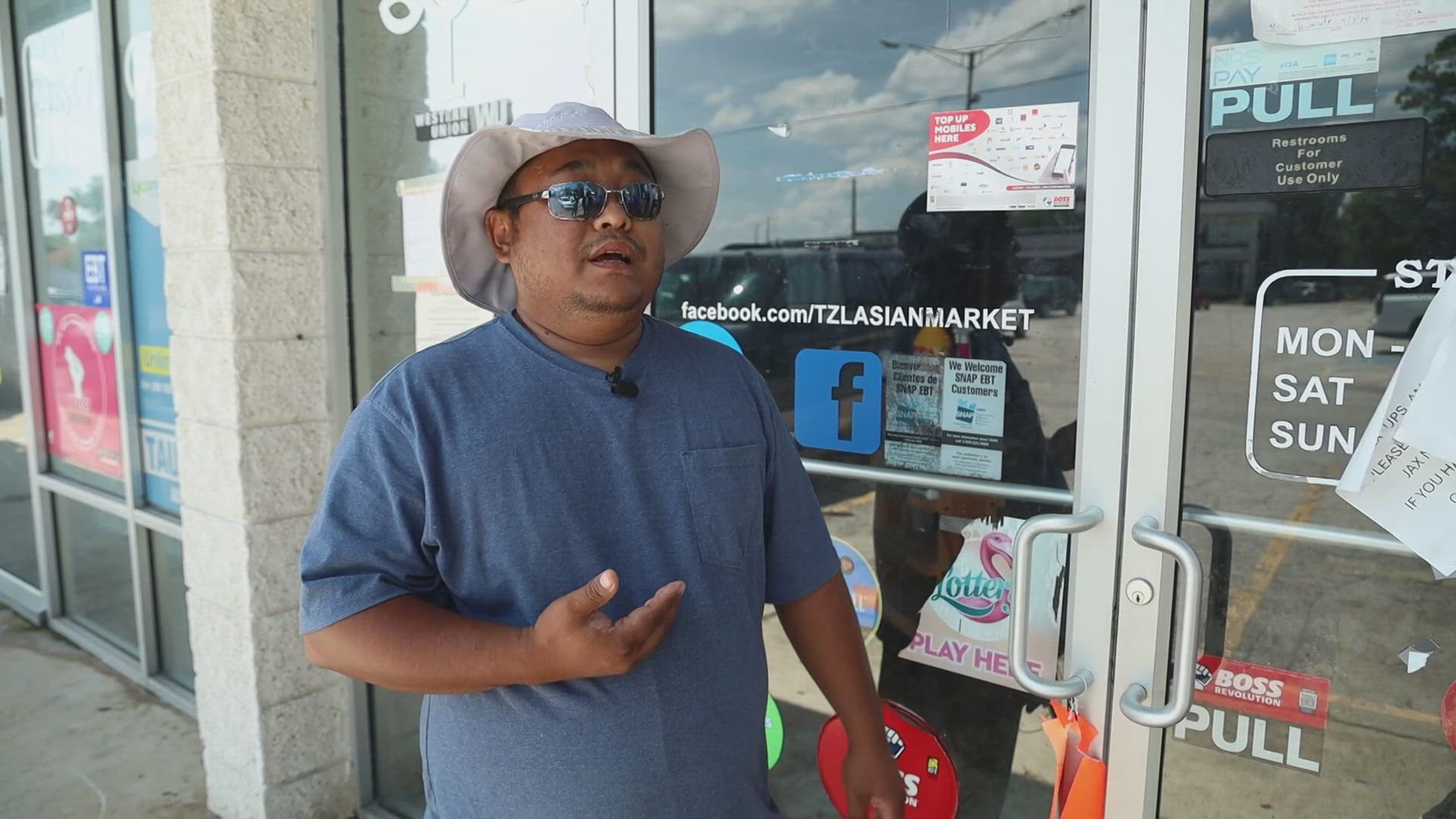 Har Shaing came to Jacksonville as a refugee from Southeast Asia in 2007. He opened the Taungzalat Asian Market in a shopping center off of University Boulevard.