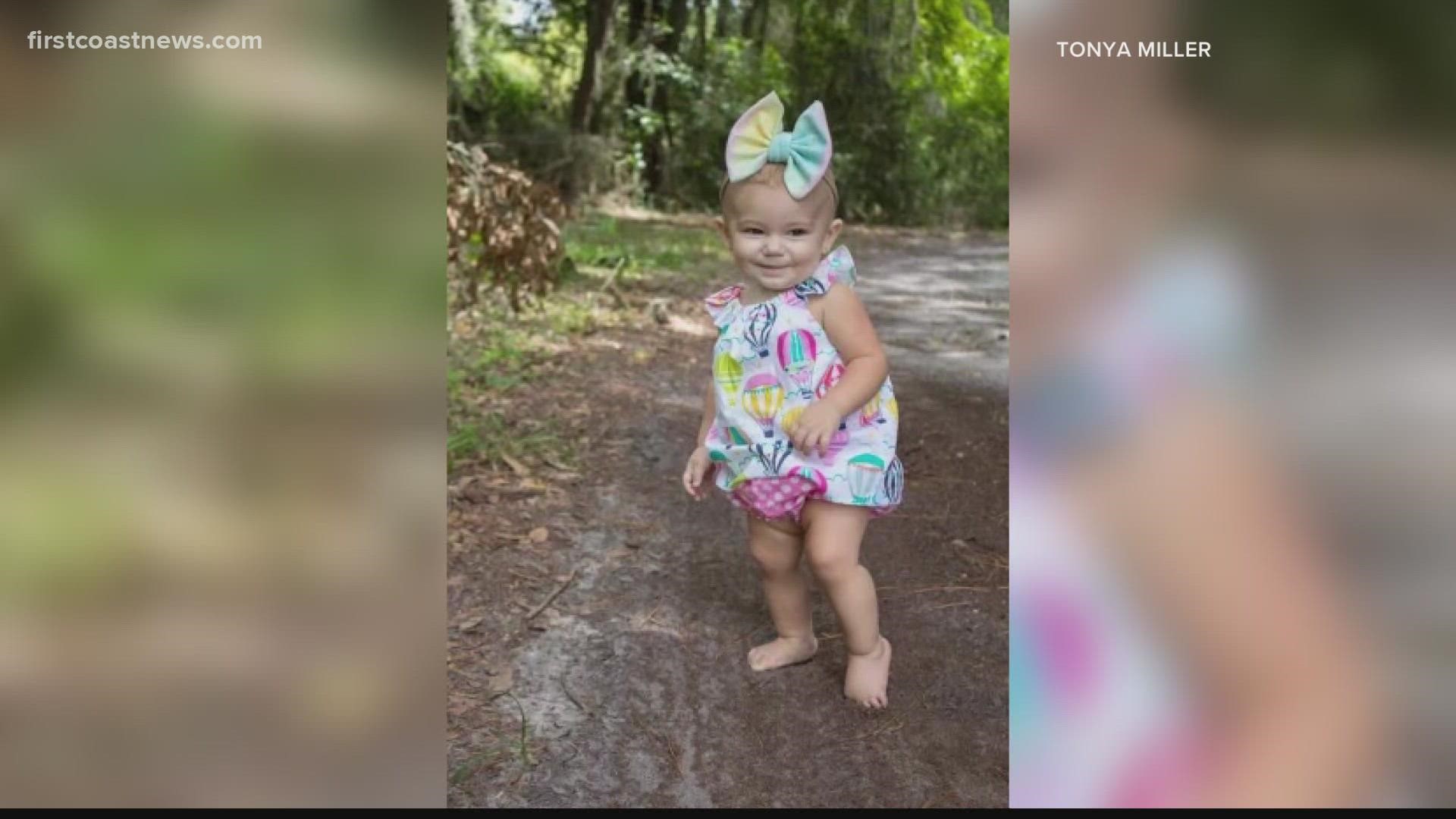 A family member says Bridgette’s husband ran inside to try and save her and their child, but was unsuccessful. He's being treated for burns in Gainesville.