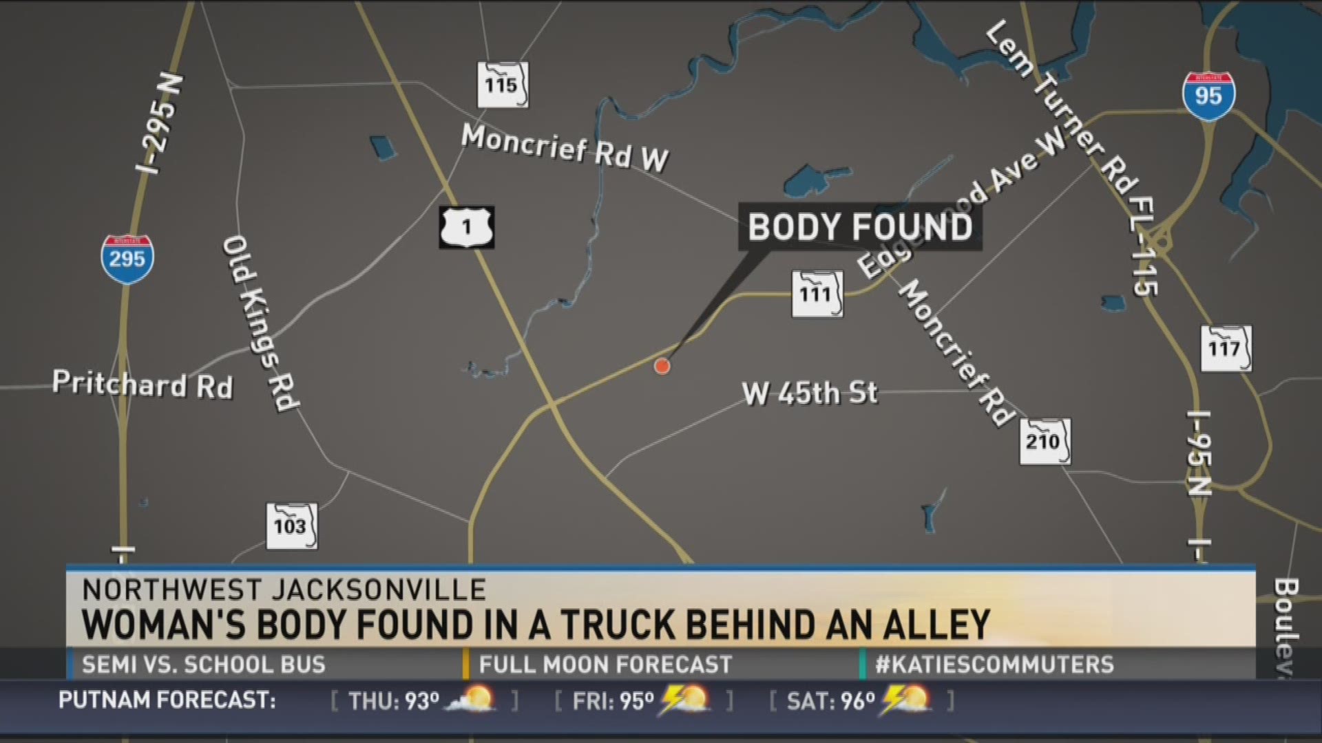 Woman Found Dead In Pick-up Truck In Northwest Jacksonville ...