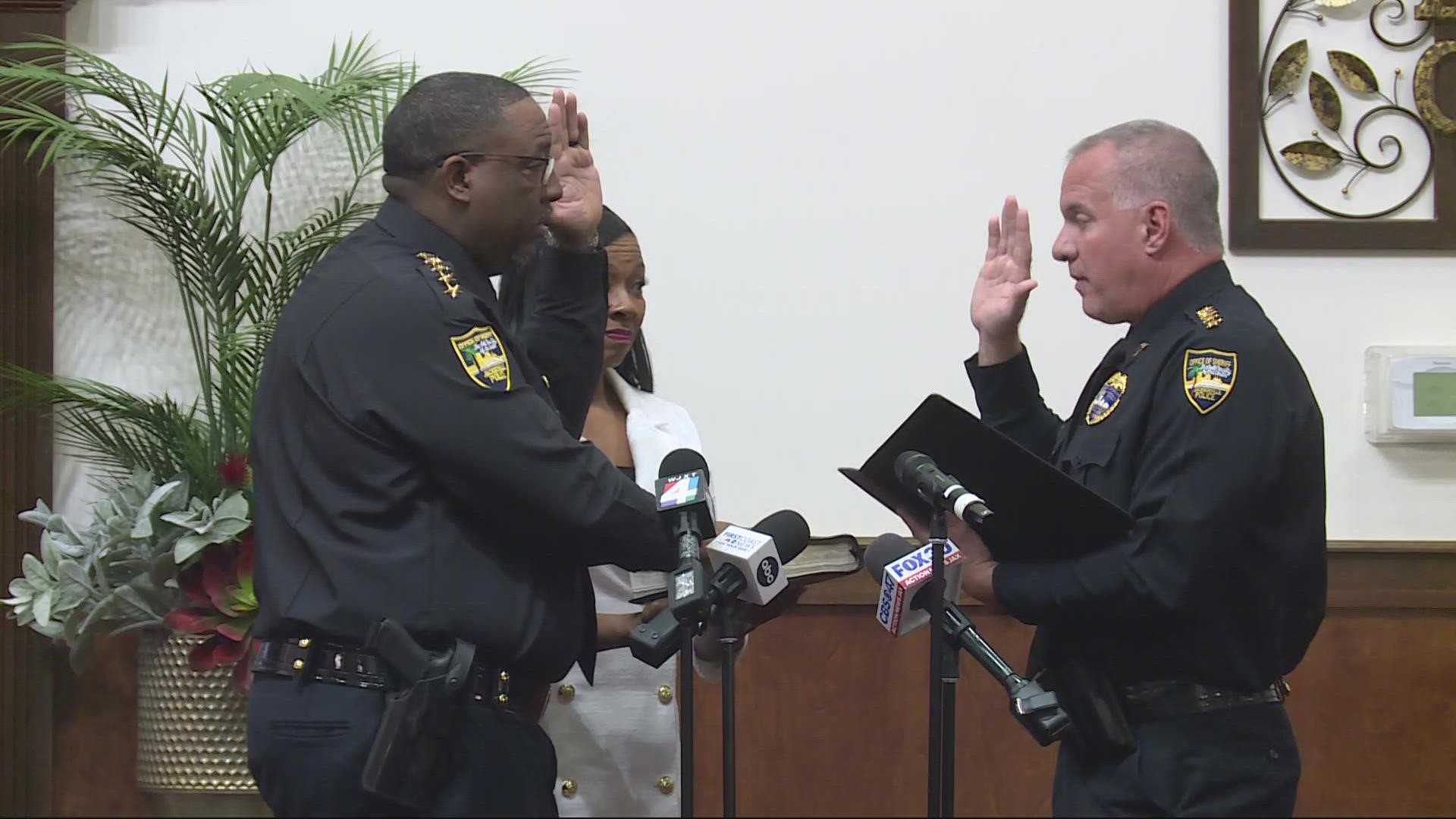 T.K. Waters has officially been sworn in as Jacksonville's sheriff.