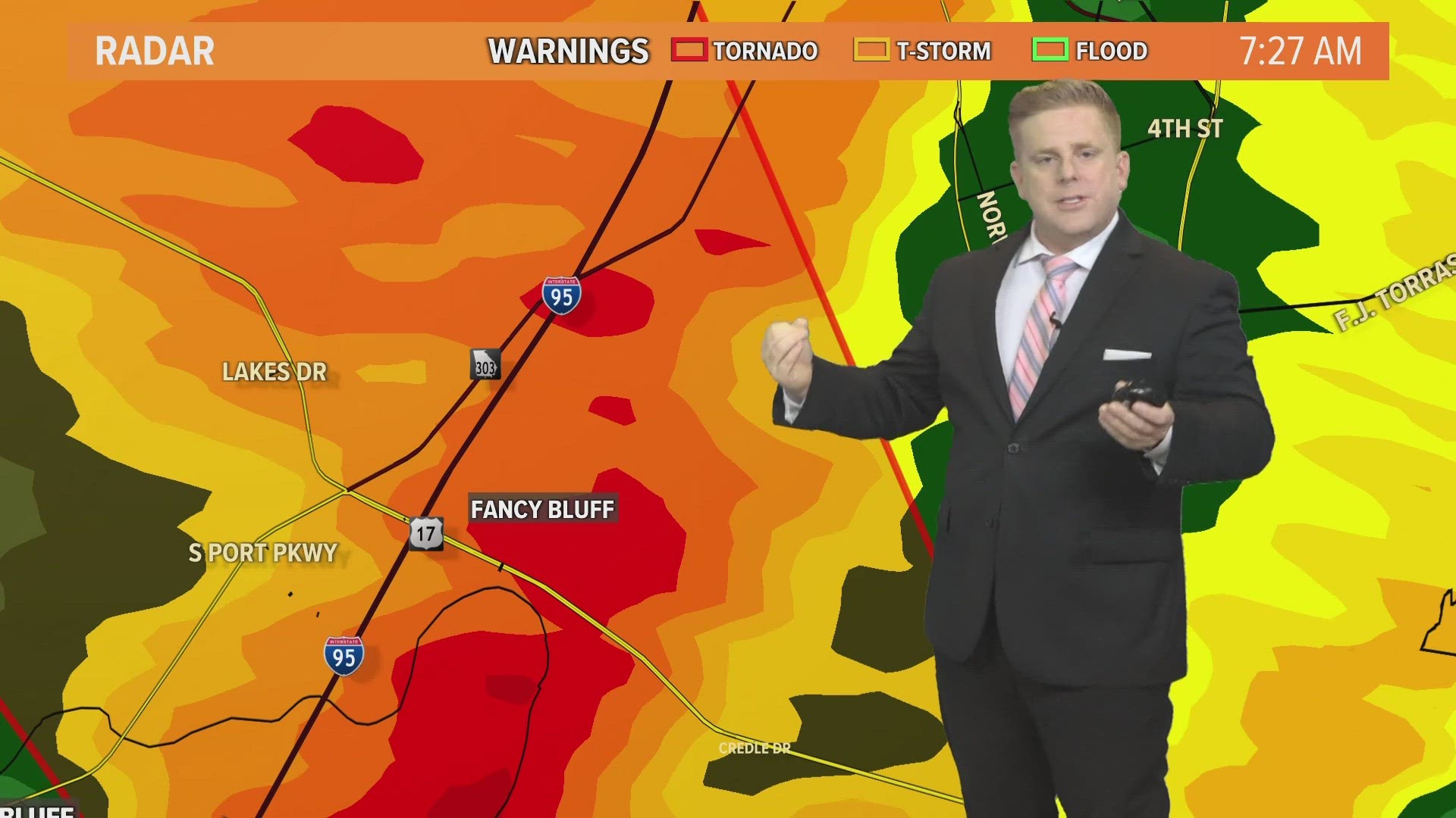 Tornado warnings for Camden, Glynn County until 7:45 a.m. Wednesday