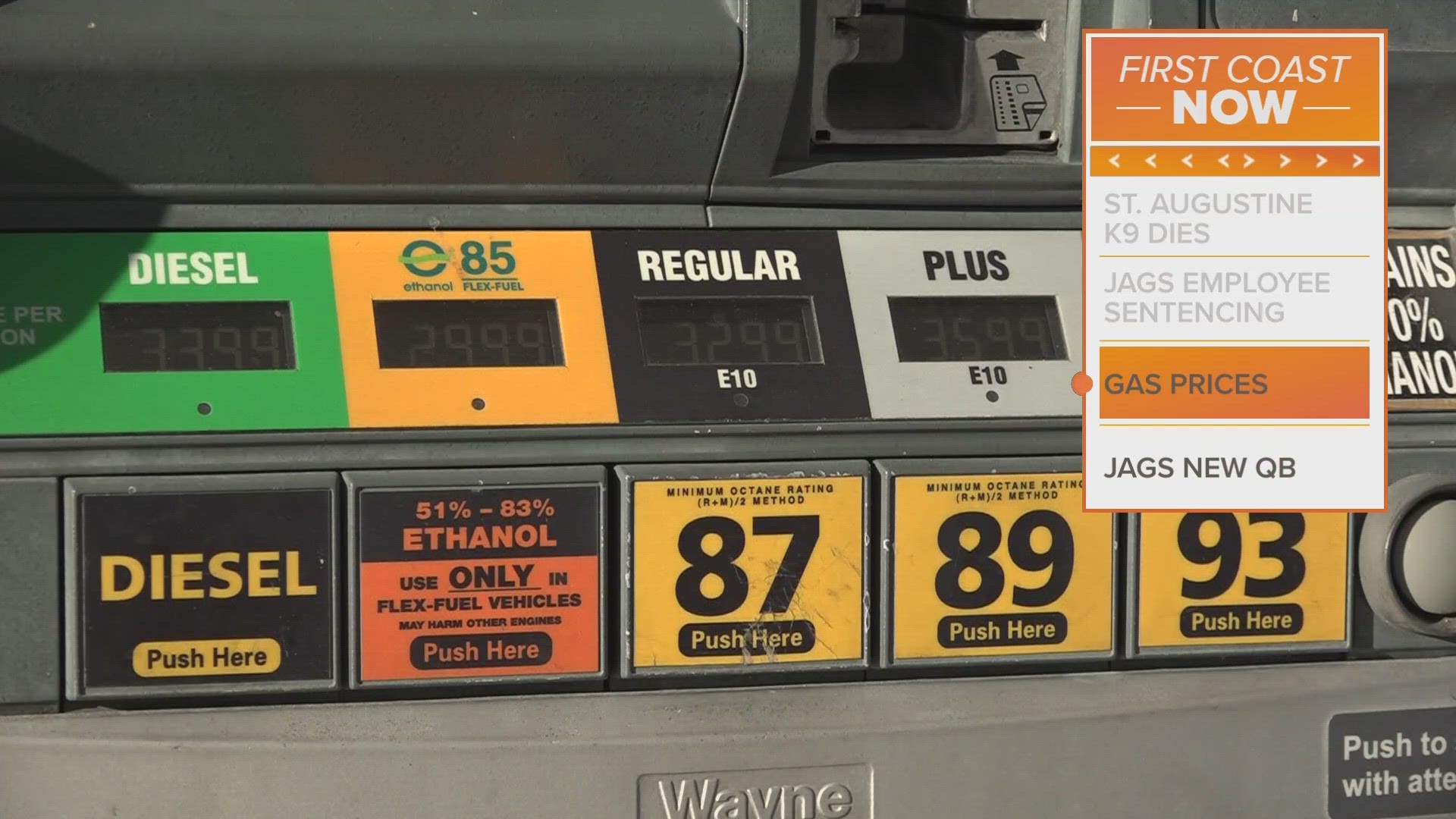 In the Sunshine State, the price per gallon of gas has increased 10 cents from last week, according to AAA.