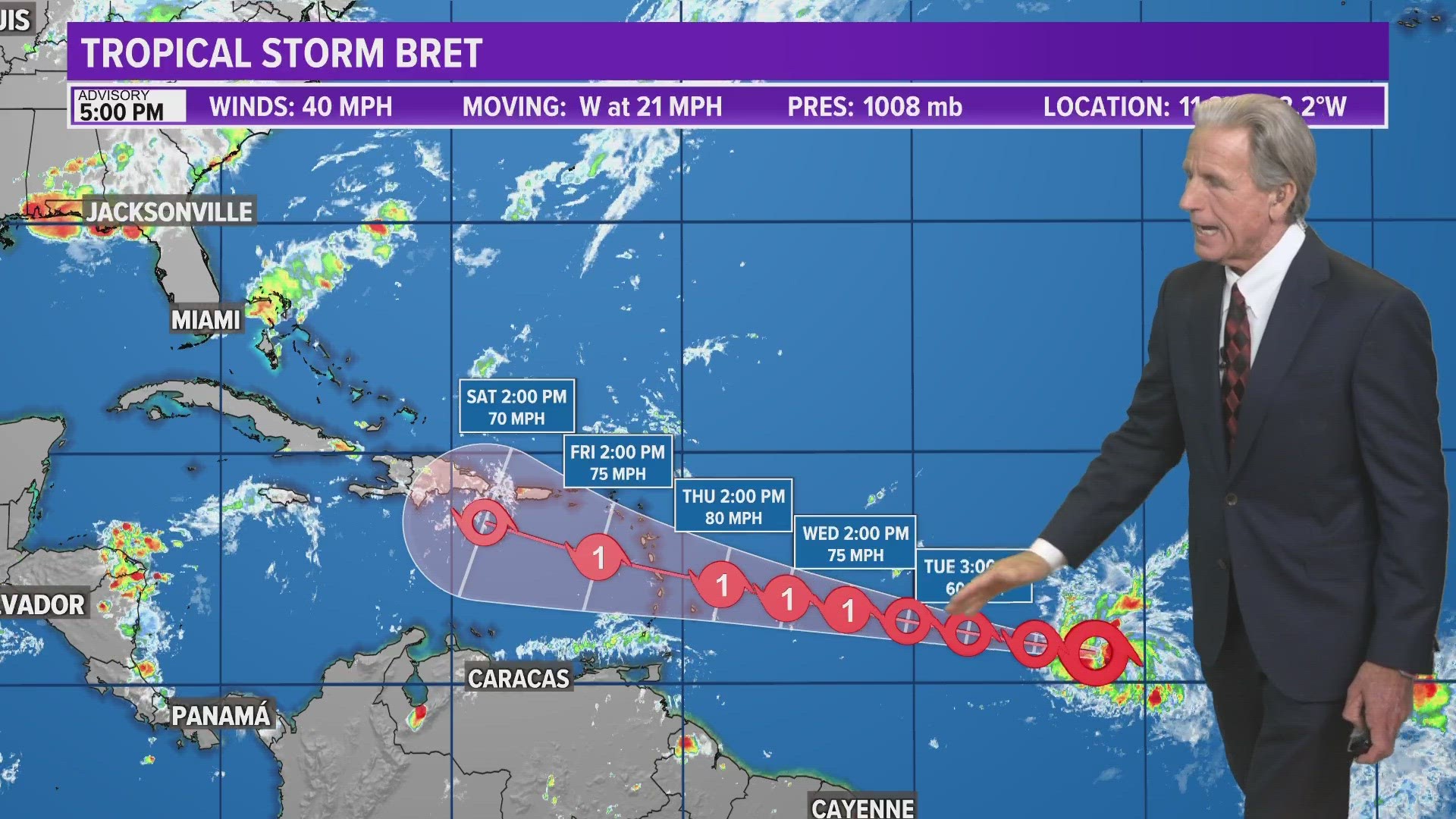 Tropical Storm Brett could hurricane, here's how Florida could