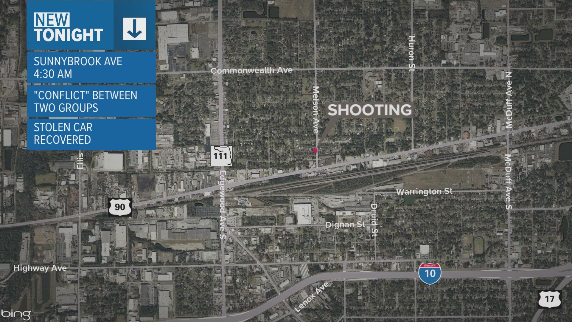 A stolen vehicle was recovered at the scene that investigators believe was used by the suspect or suspects before the shooting.