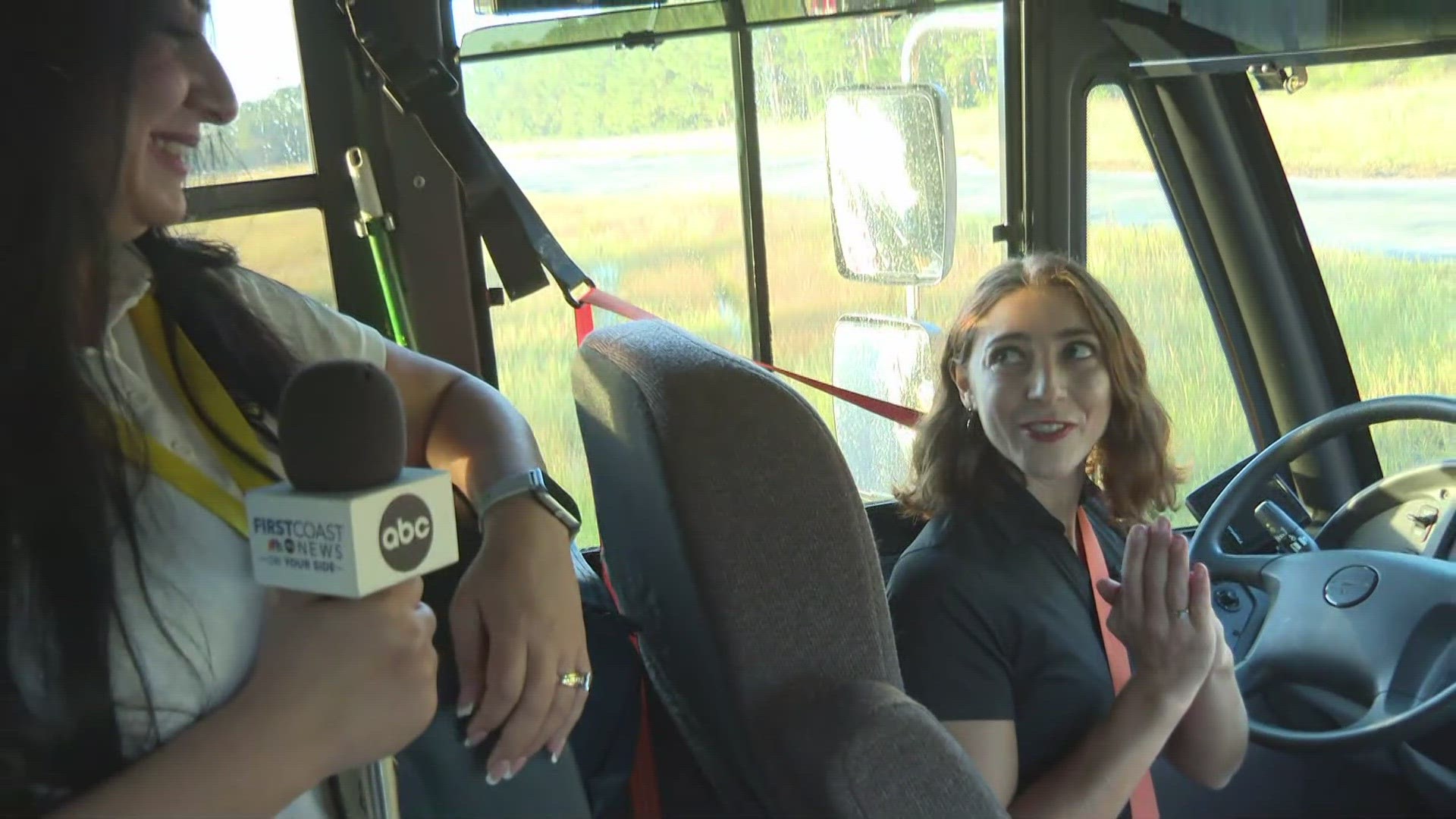 You can get behind the wheel of a school bus for a test drive at a St. Johns County District Schools recruitment event called “Come Drive the Bus With Us.”