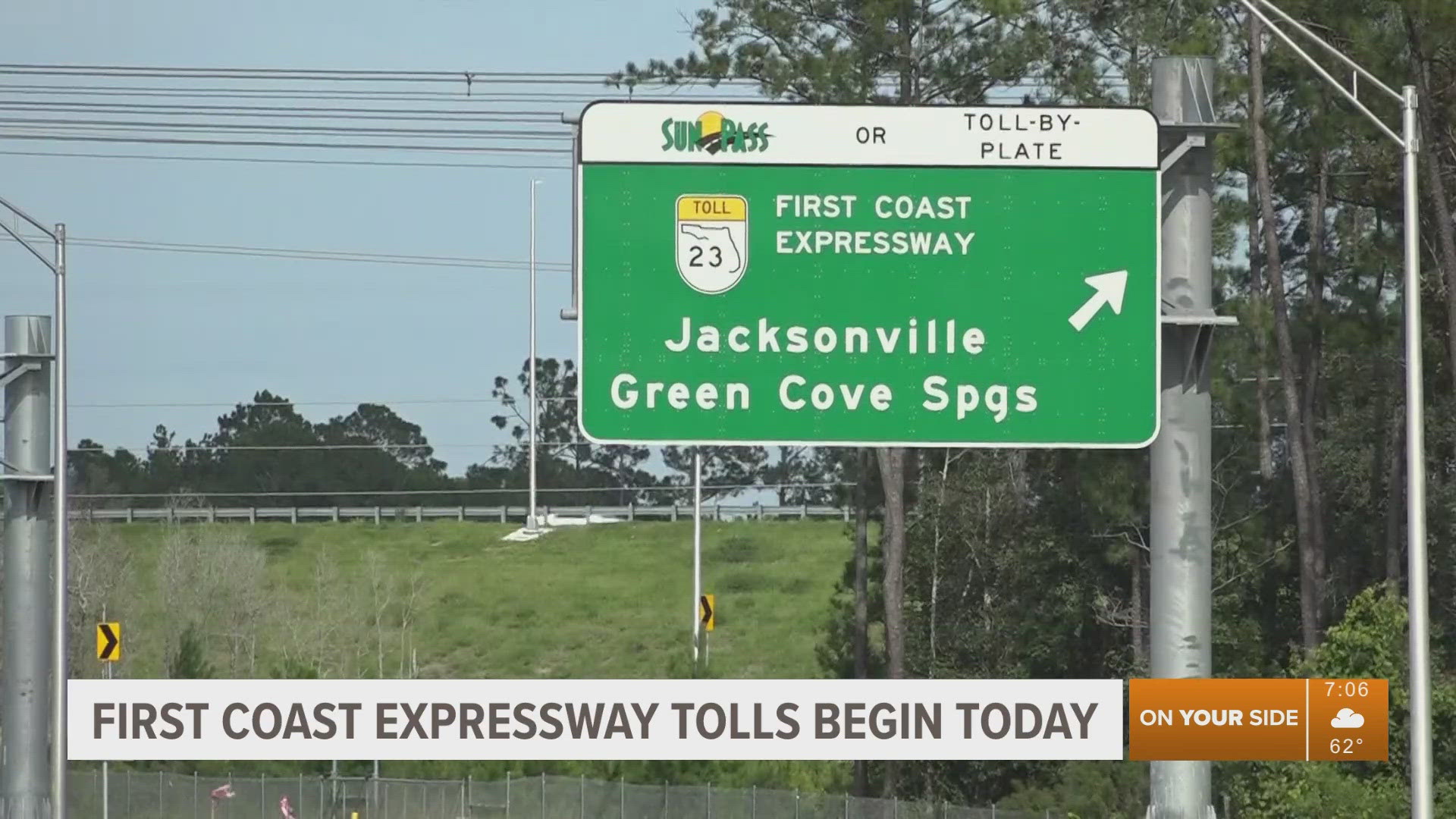 The stretch of the expressway between Blanding Blvd. in Middleburg and US-17 in Green Cove Springs now have active toll lanes.