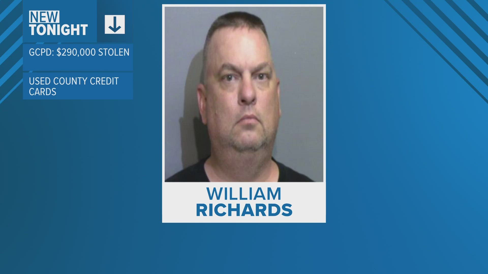 The Glynn County Police Department arrested 50-year-old William Richards for making 'suspicious transactions' using county employee credit cards.