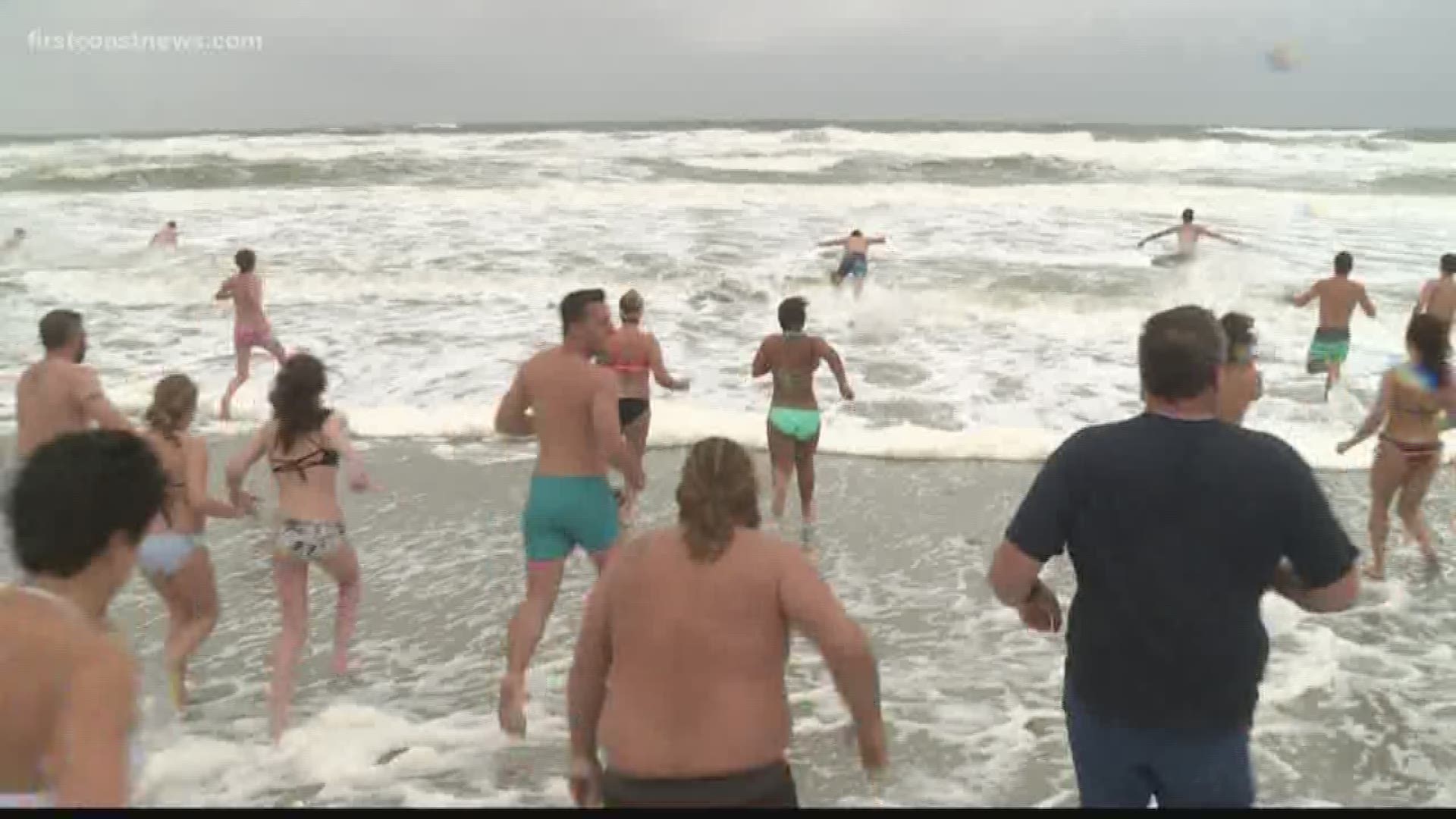 The annual Polar Plunge at Jacksonville Beach went off without a hitch, even with really cold temperatures.