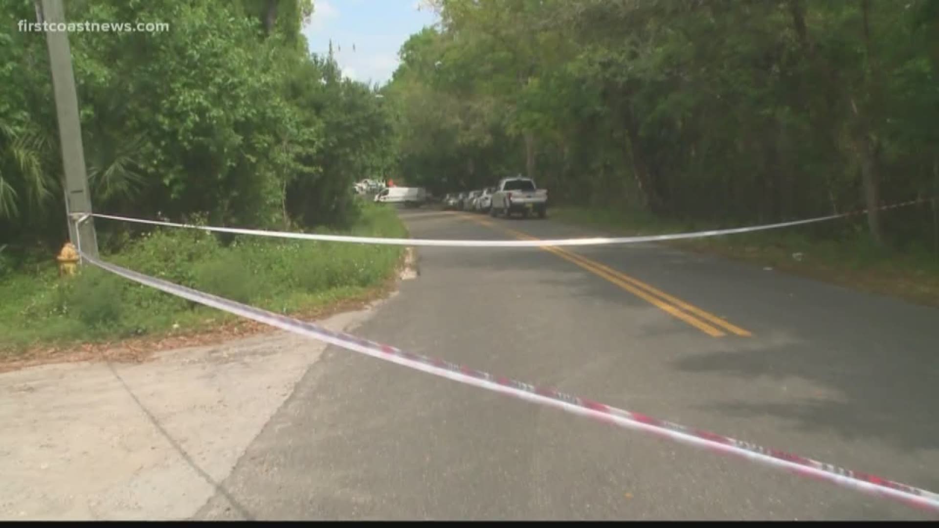 Police said the remains were found in a creek bed located near the side of the road in the 4100 block of Evergreen Avenue.