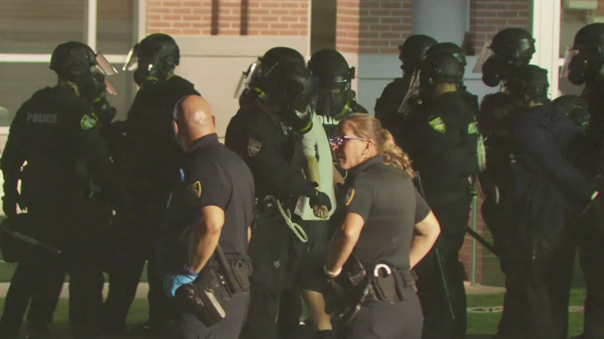 Protestors who stayed after 10 p.m. were arrested. Despite these events, UNF says graduation will go on.