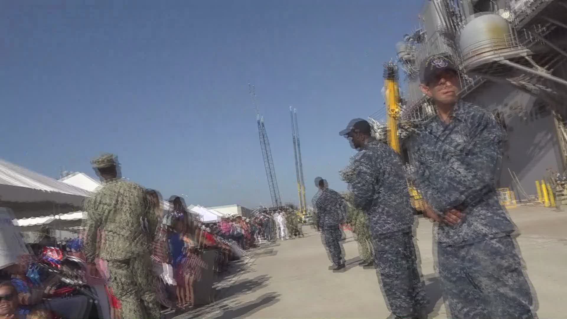 Sailors returned Thursday morning to Naval Station Mayport after six months at sea.