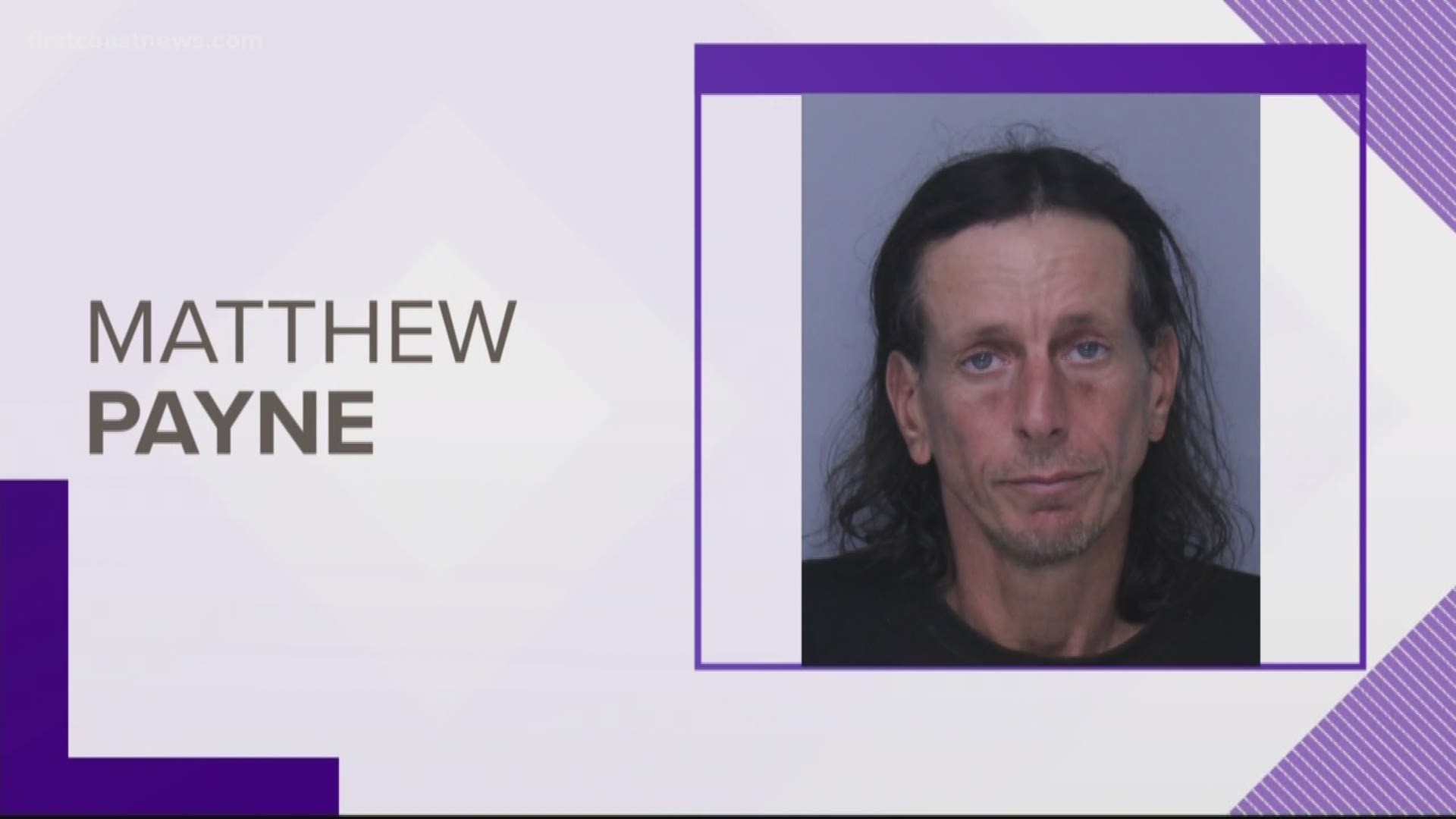 The sheriff's office said Matthew Pierce Payne, 44, was at a Walmart at 2355 US 1 S. when he reportedly grabbed lighter fluid from a shelf and poured it on the floor of the store.