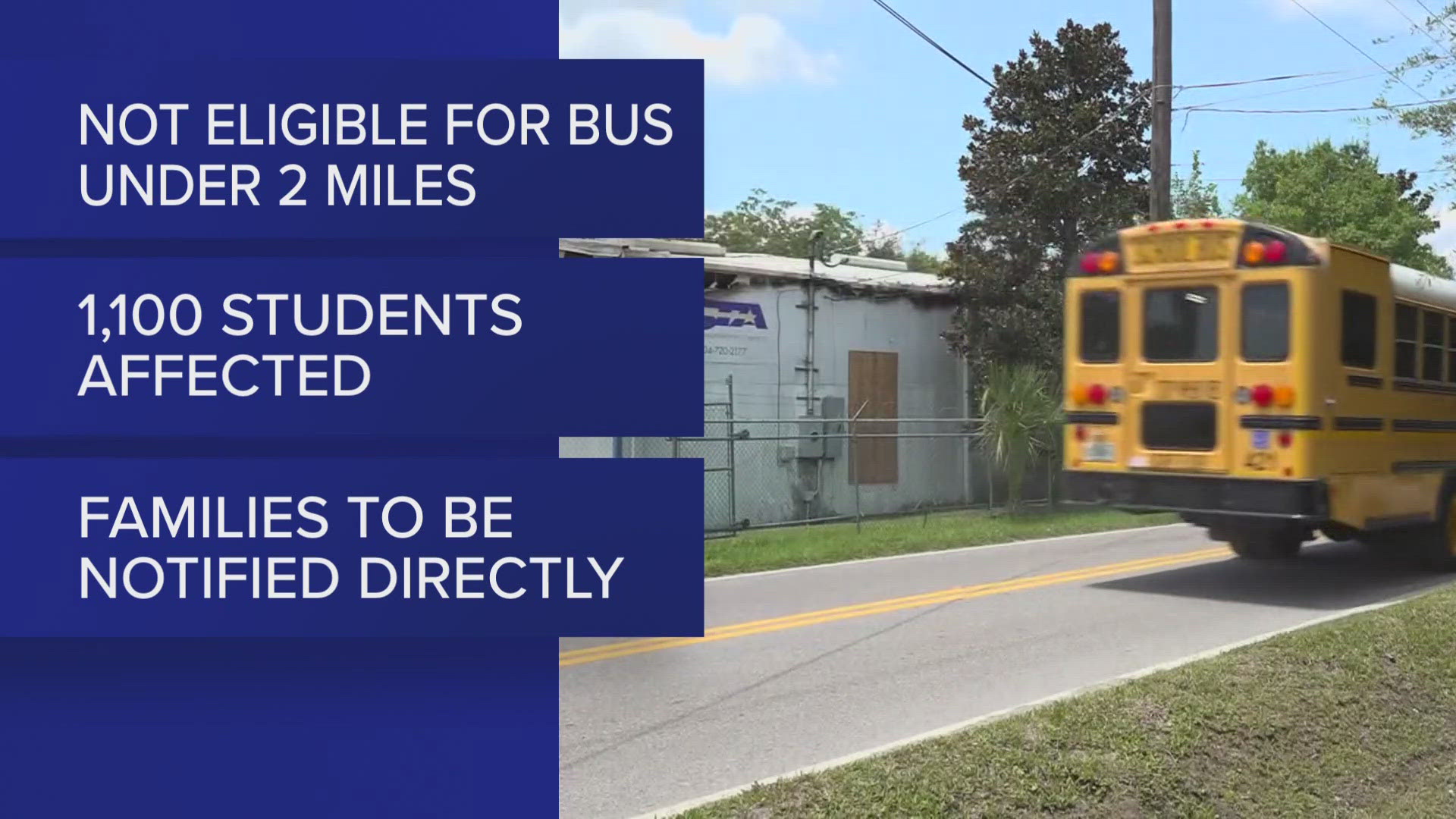 Your child could become ineligible for bus transportation this year.