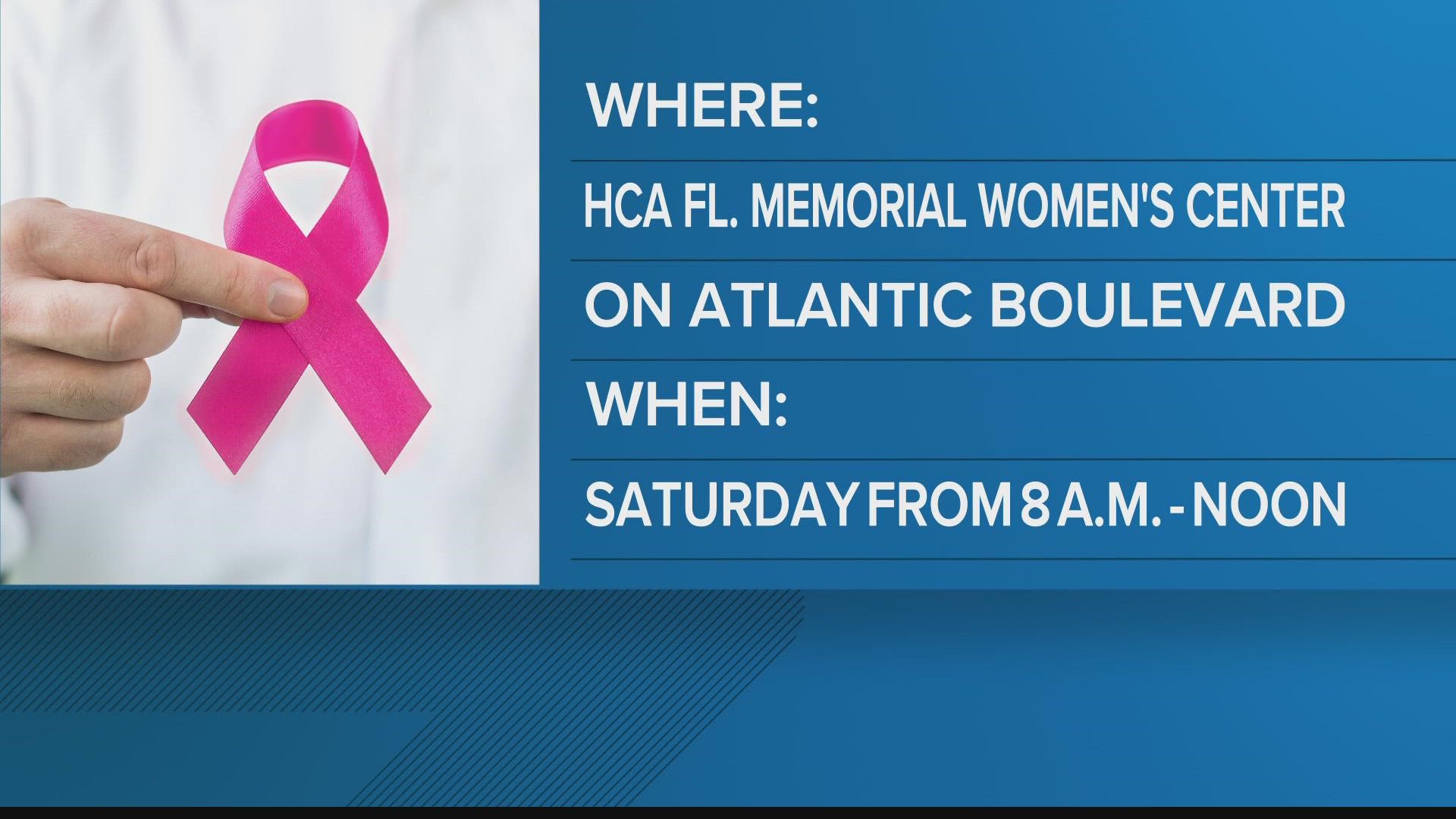 No appointment needed! And the Buddy Bus is driving around the First Coast ready to offer offer mammograms to your group.