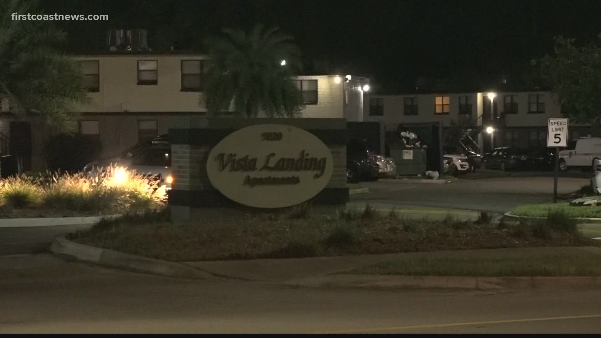Police were called to the Vista Landing apartments on Cleveland Road around 10:30 p.m. Monday. The victim was found dead behind the apartments.