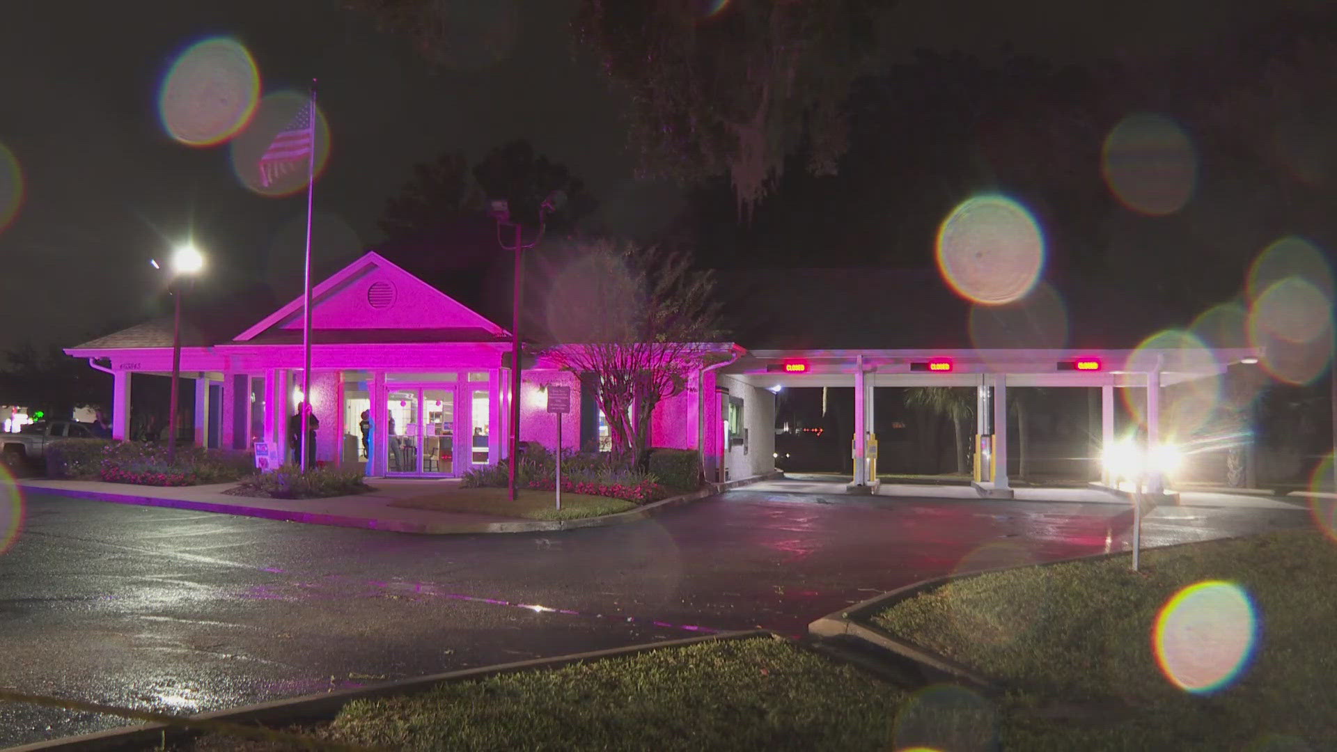 Police are searching for an armed robbery suspect at First Federal Bank in Yulee.